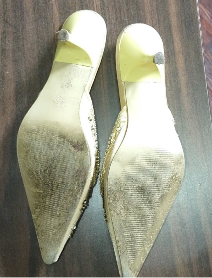 80's Golden Embellishment Shoes by Anne Michelle - Image 6