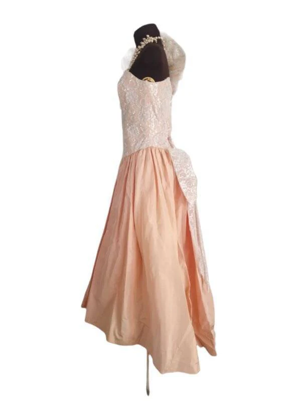 80s Asymmetrical Prom Dress 50s Style Sweetheart Cut By Loralie Original - Image 3