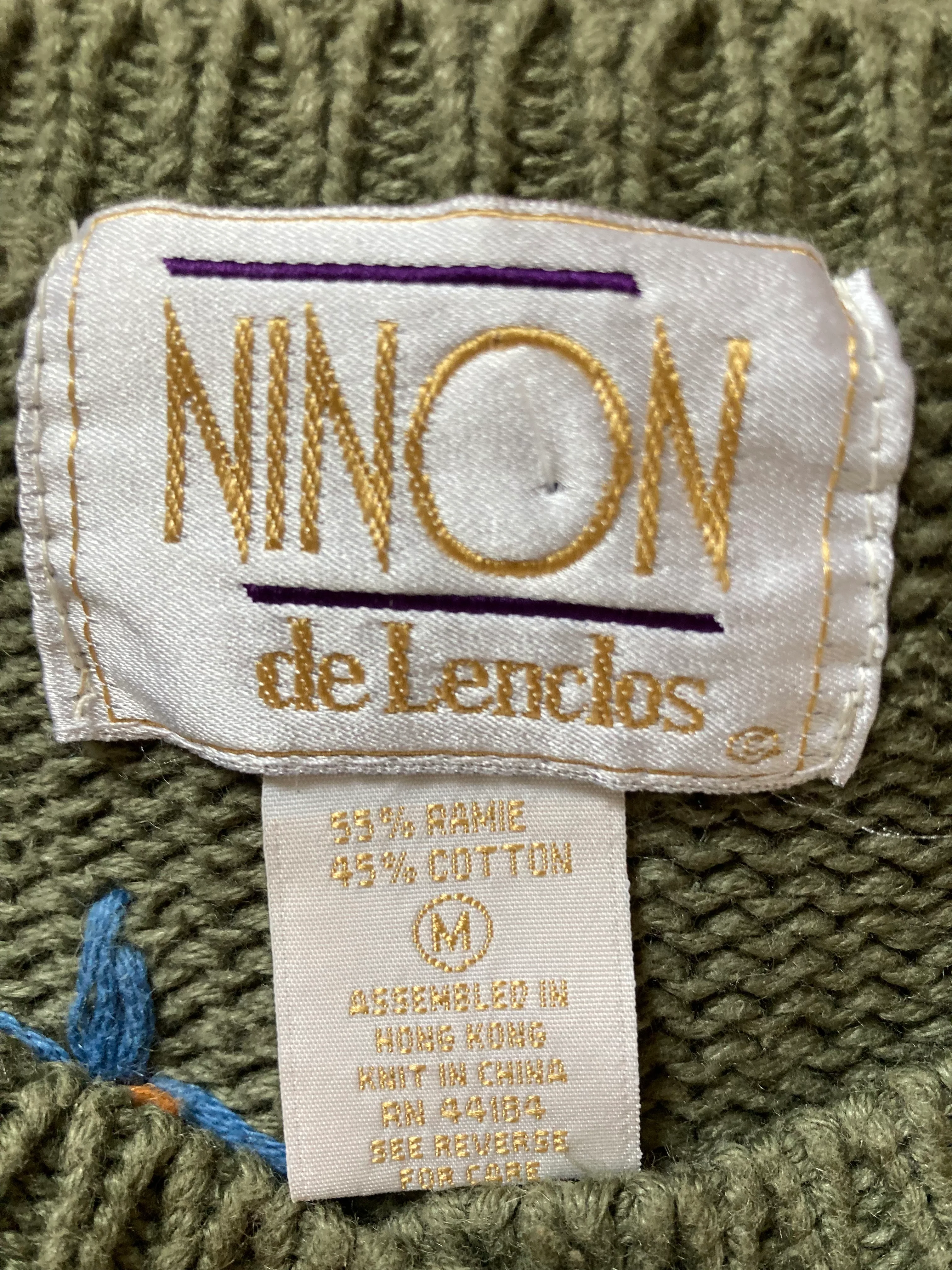 80s Autumn Leaves Embroidered Cardigan By Ninon De Lenclos - Image 7