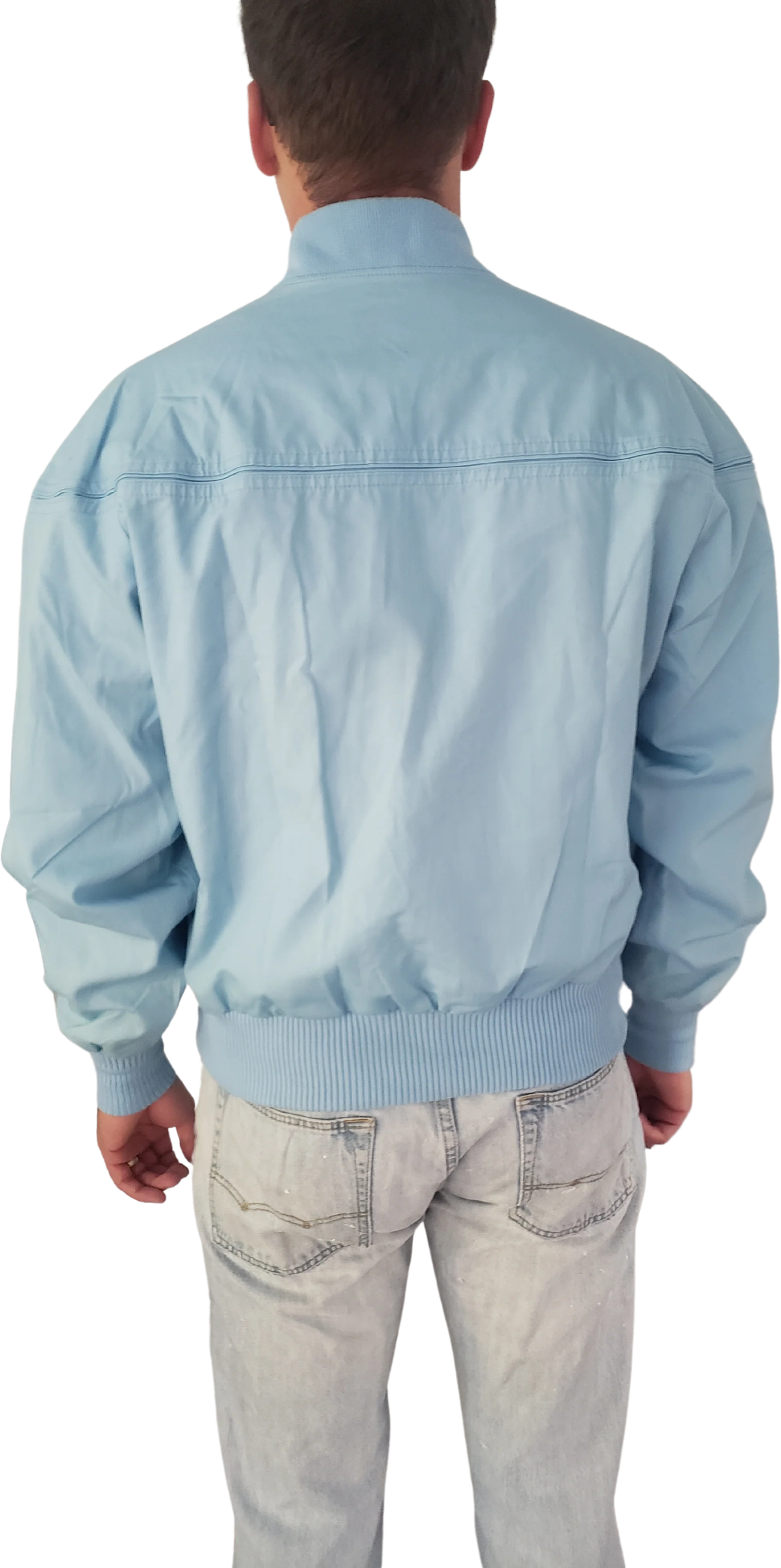 80s Baby Blue Utility Jacket By Campus - Image 2
