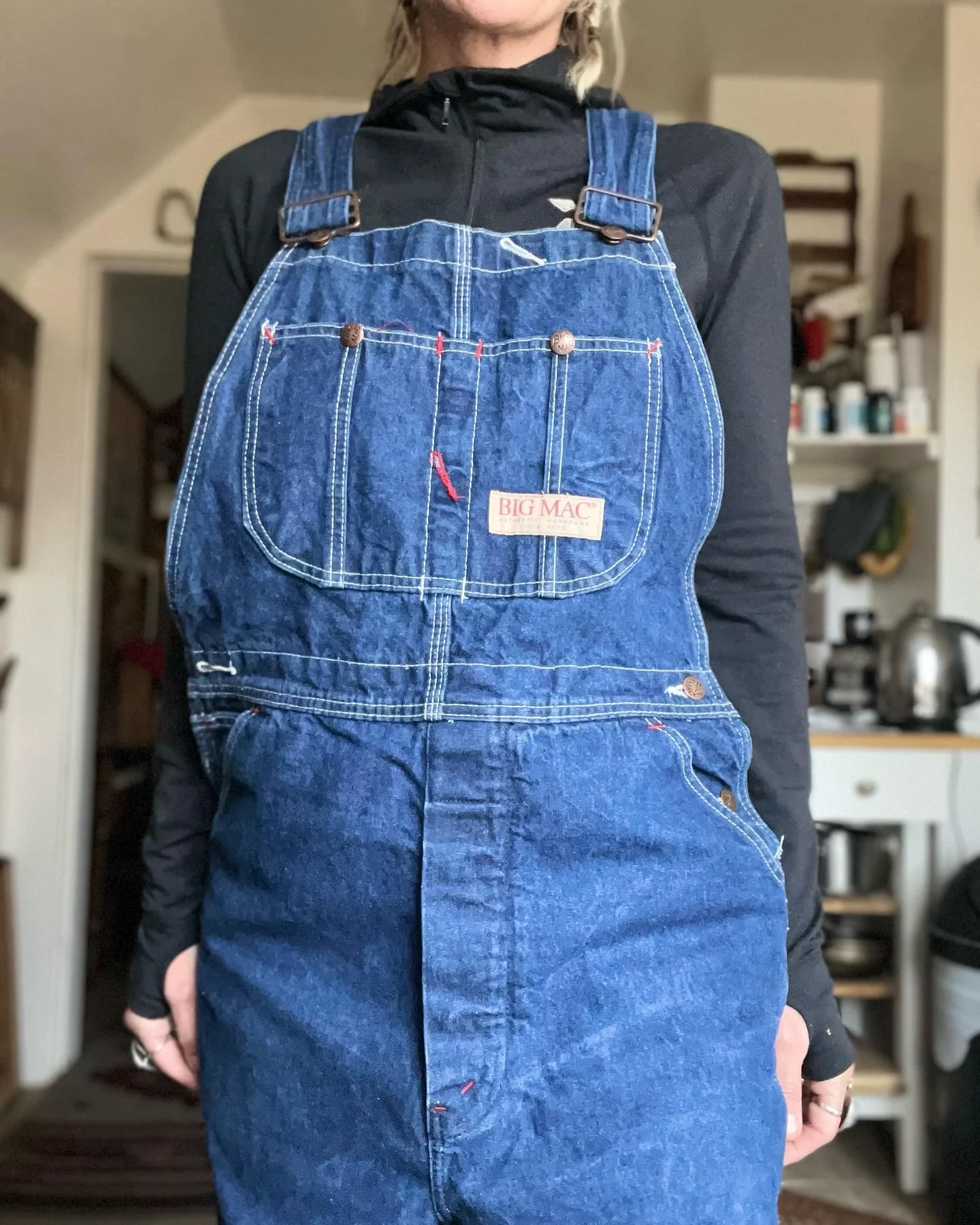 80s Barely Worn Overalls Size 34 by Big Mac - Image 5