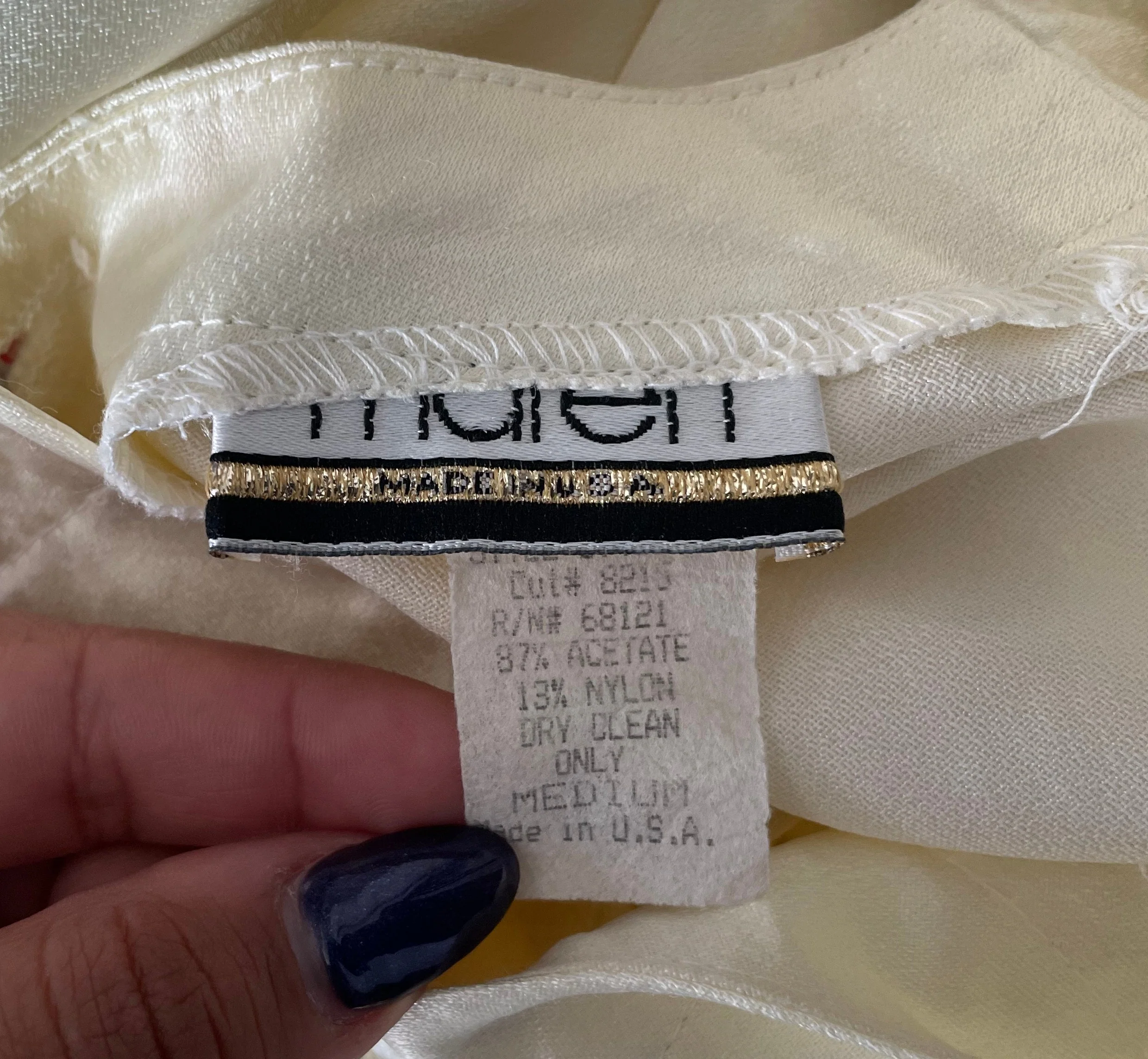 80s Gold Oversized Blouse By Maren - Image 6
