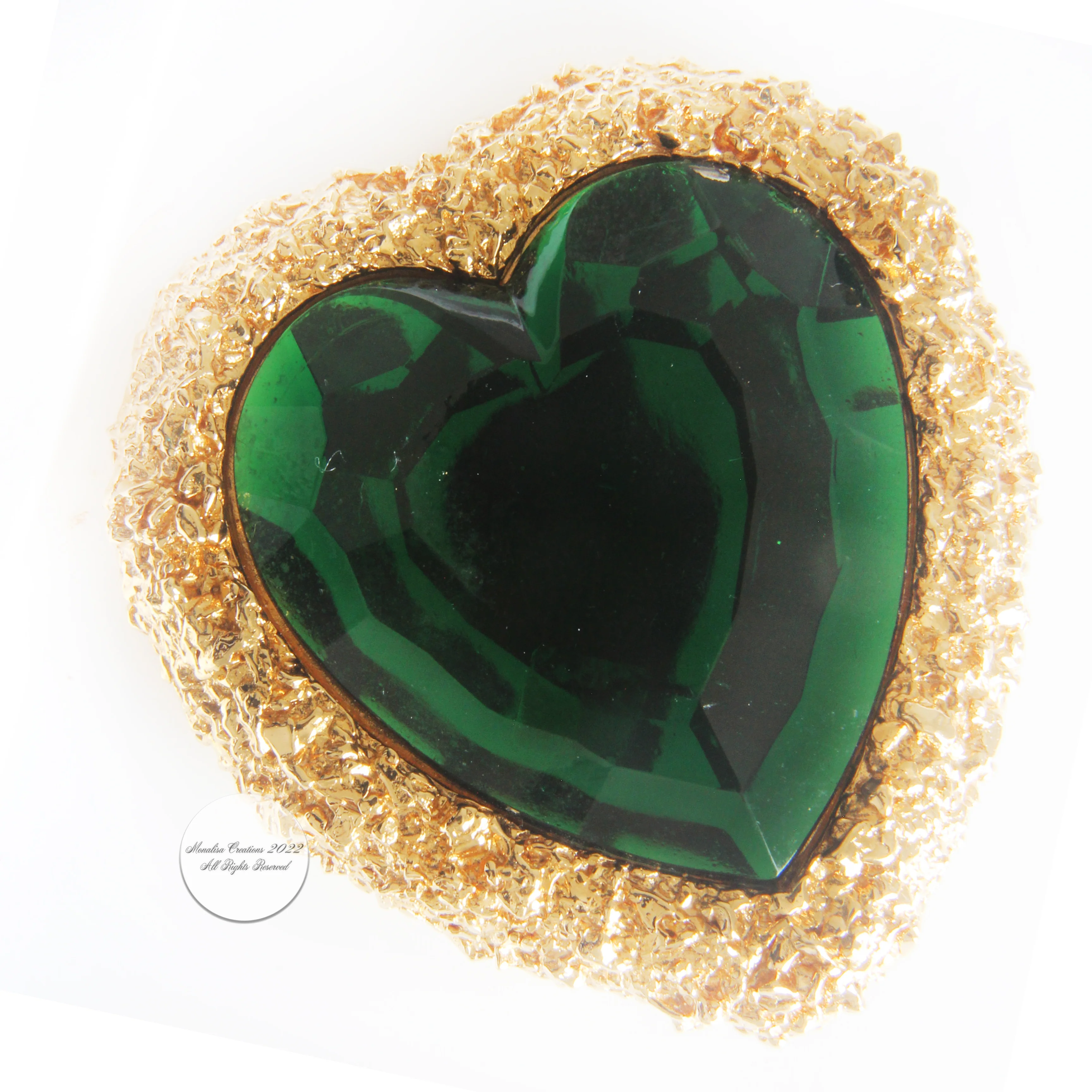 80s Big Heart Earrings Statement Oversized Clip Style By D'orlan - Image 8