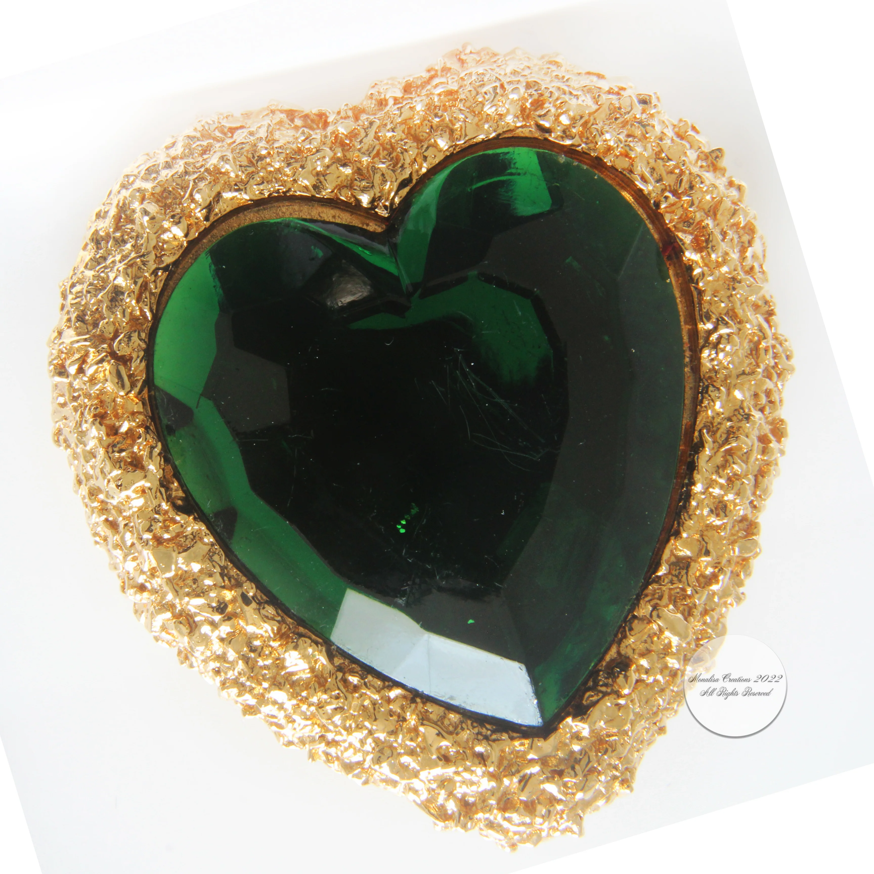 80s Big Heart Earrings Statement Oversized Clip Style By D'orlan - Image 9