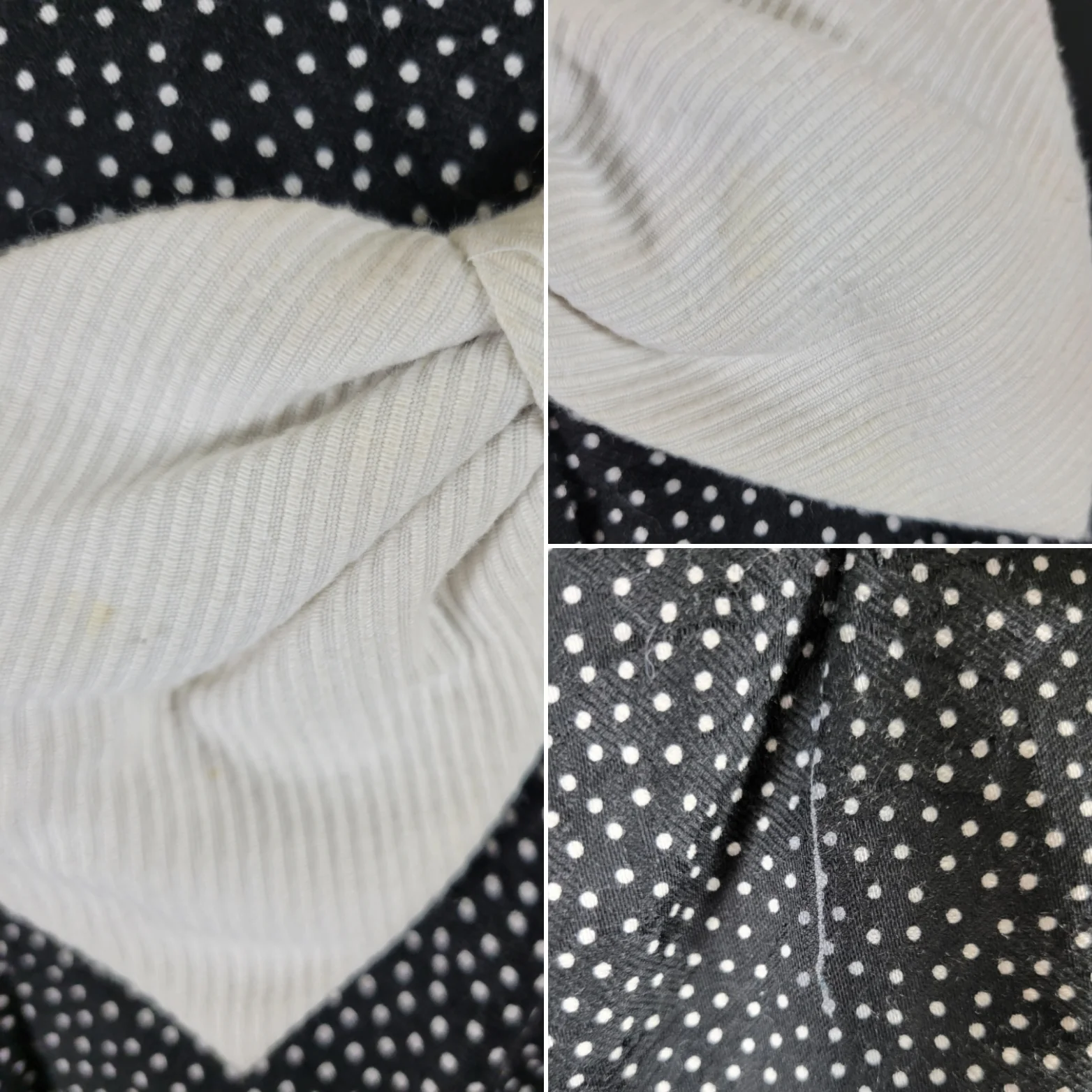 80s Black And White Polka Dot Puff Sleeve Dress By Morton Myles for The Warrens - Image 9