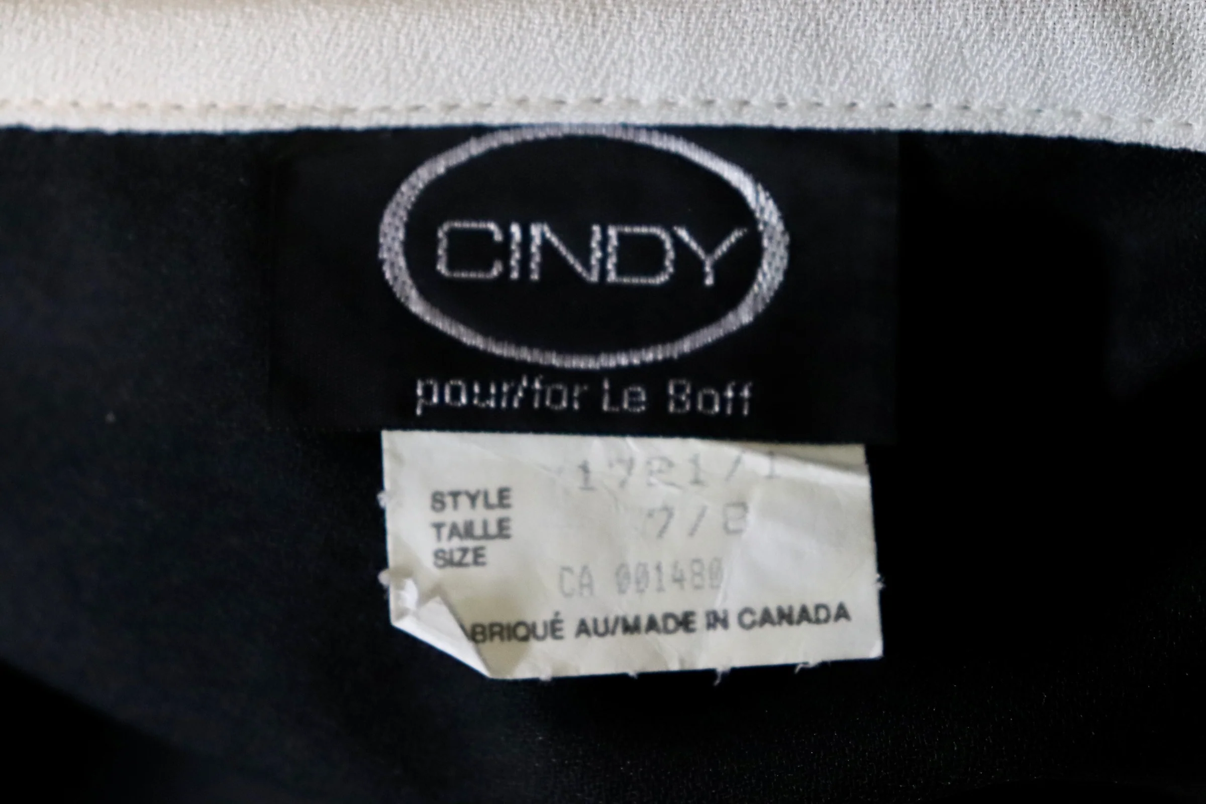 80s Black And White Tuxedo Style Jumpsuit By Cindy for Le Boff - Image 4