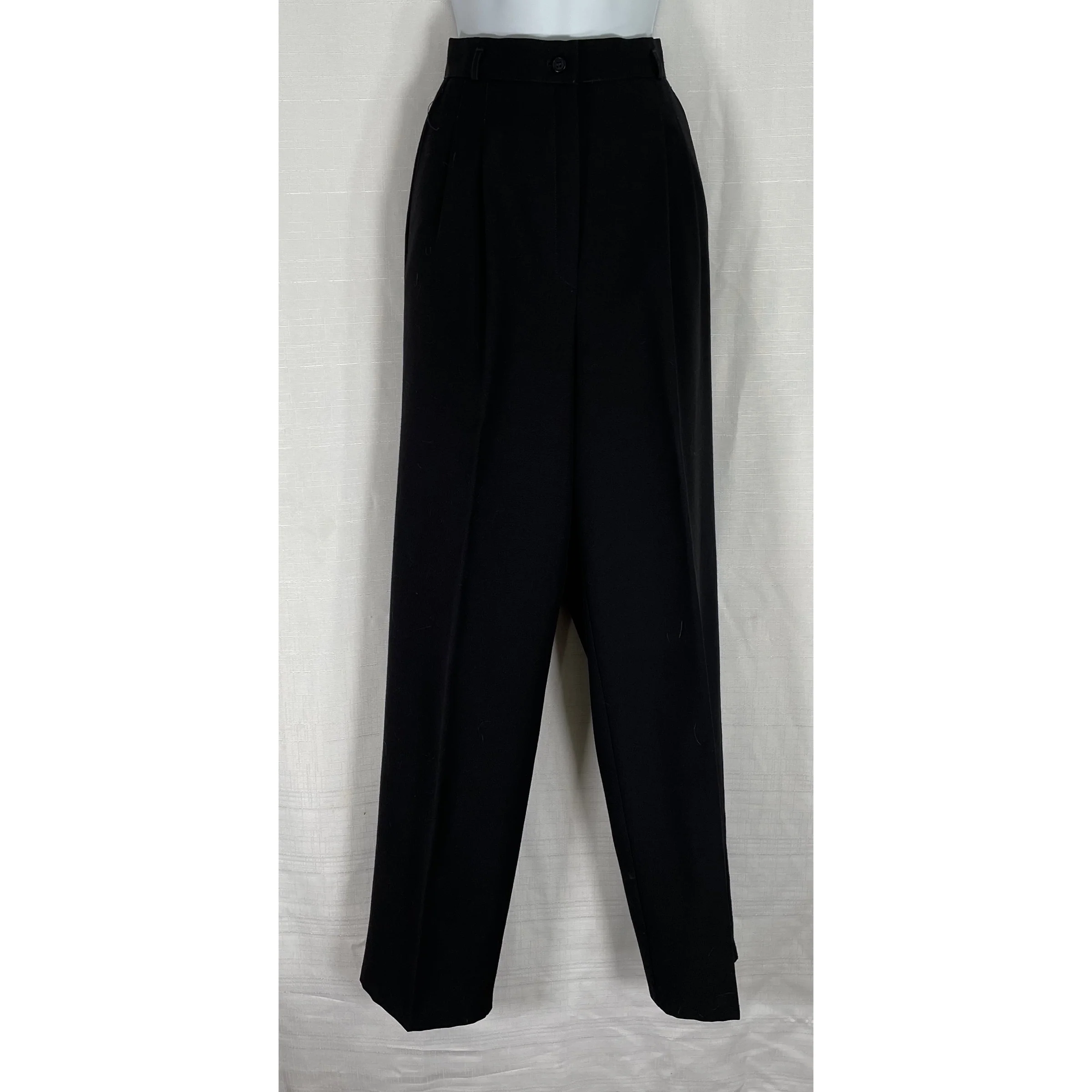 80s Black High Waist Trousers By Counterparts - Image 4