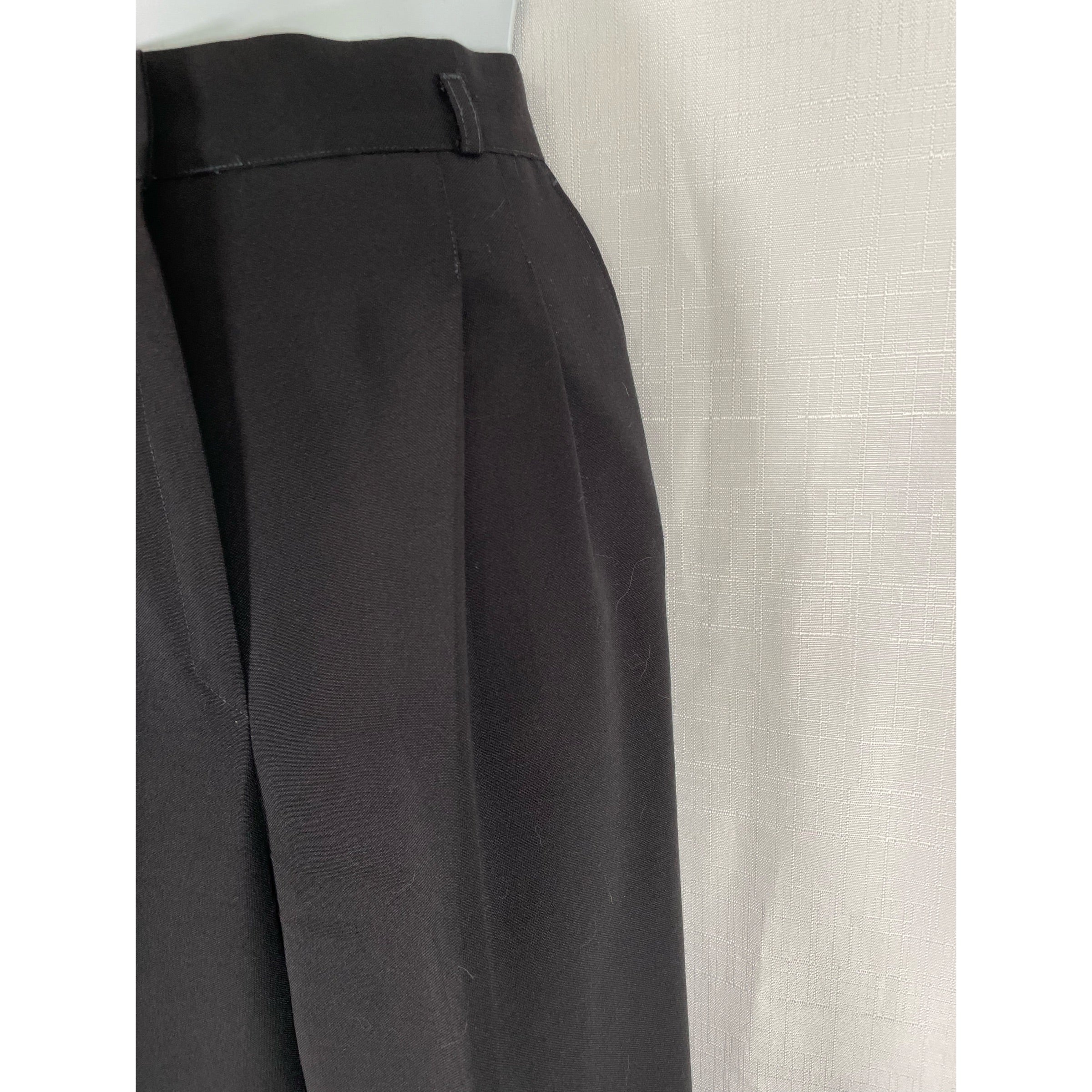 80s Black High Waist Trousers By Counterparts - Image 6