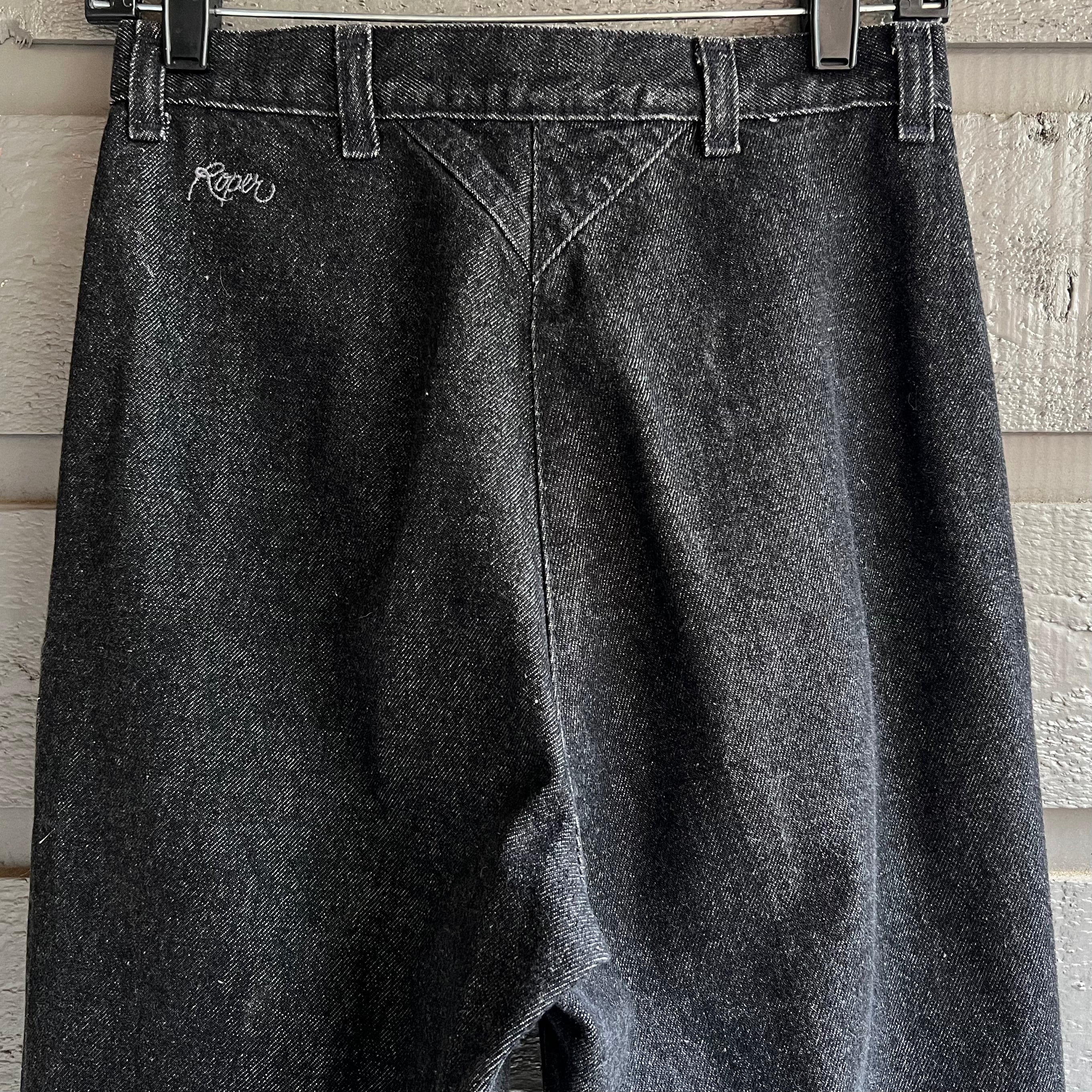 80s Black High Waisted Sawtooth Bareback Mom Jeans By Roper - Image 14