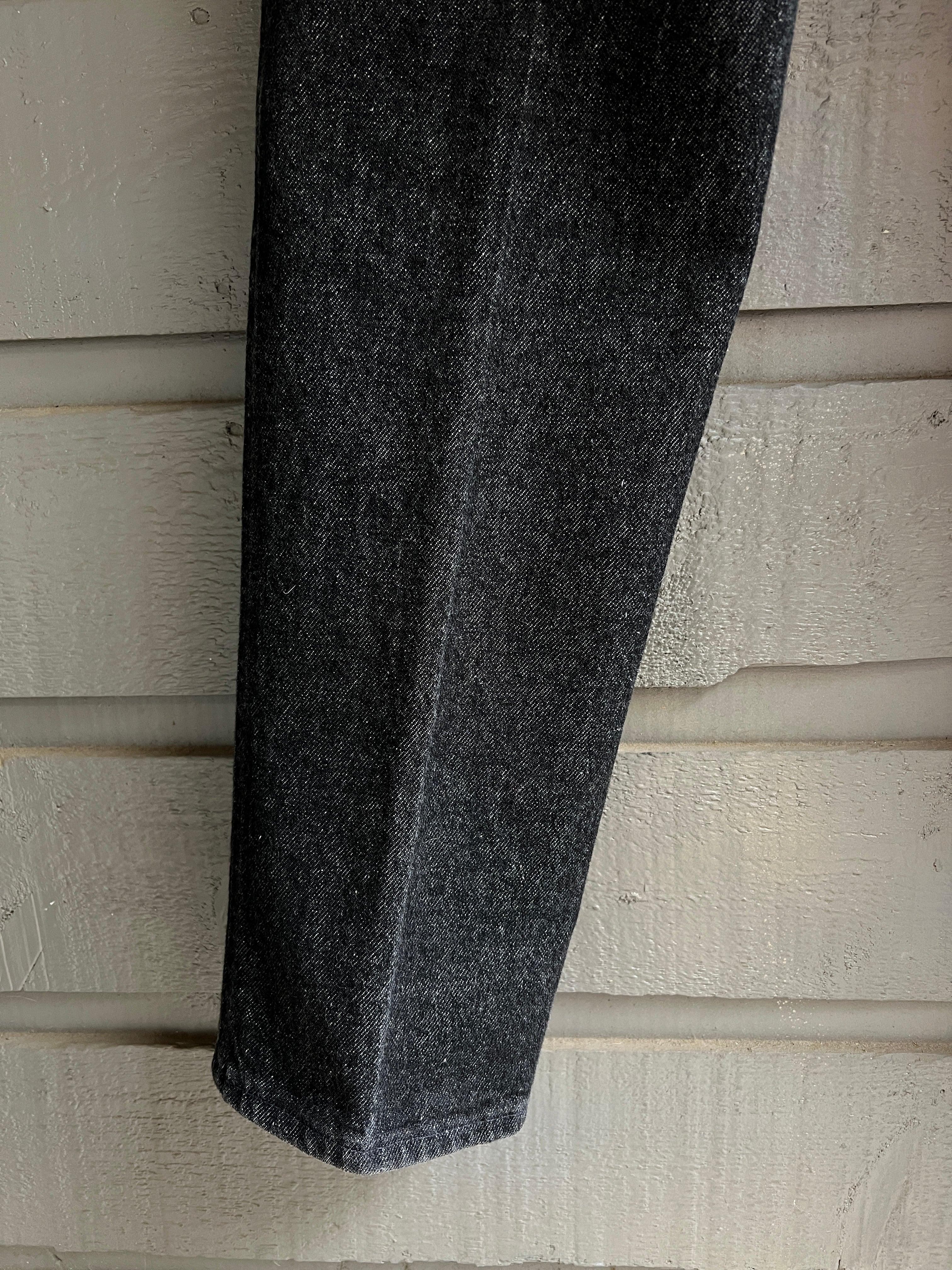 80s Black High Waisted Sawtooth Bareback Mom Jeans By Roper - Image 19