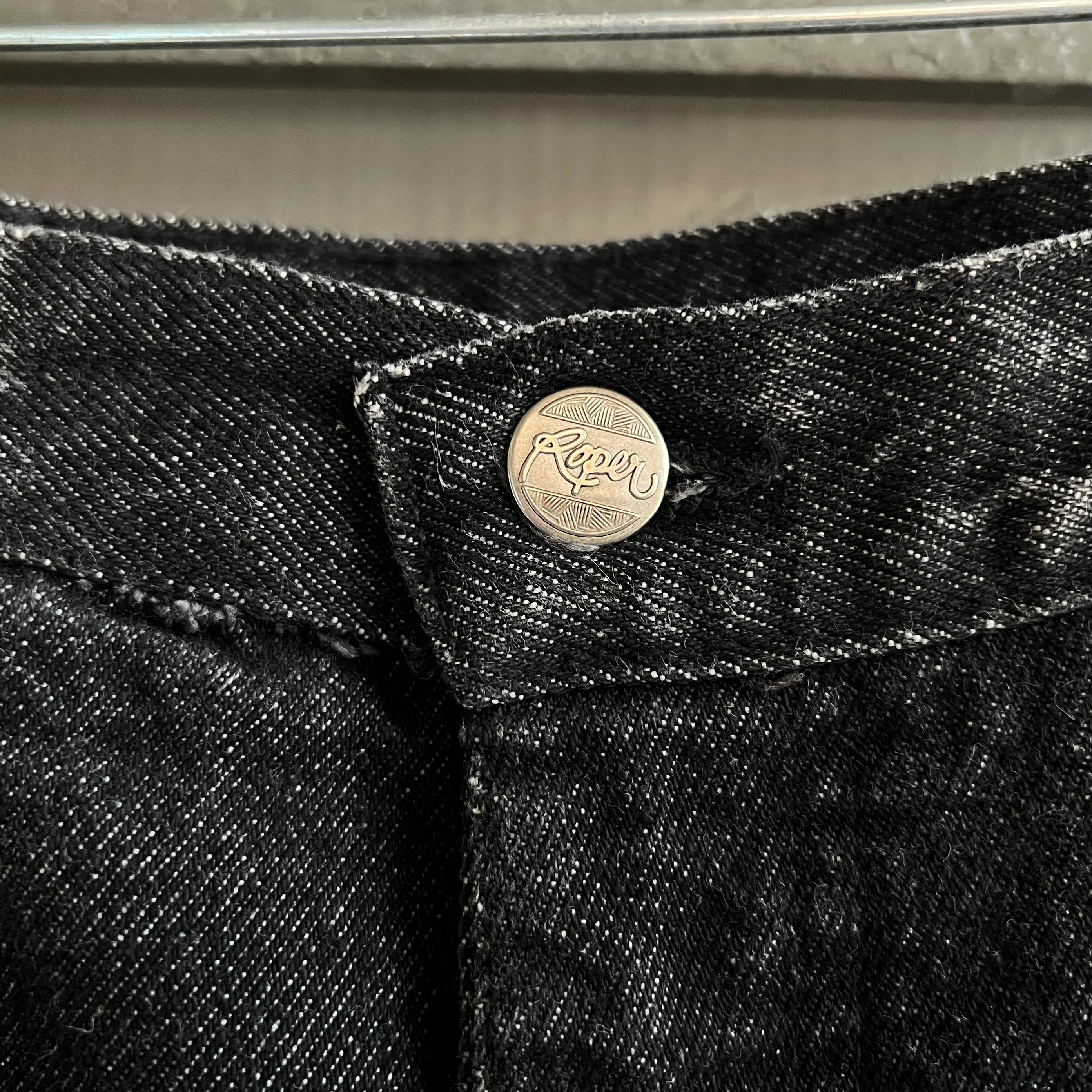 80s Black High Waisted Sawtooth Bareback Mom Jeans By Roper - Image 6