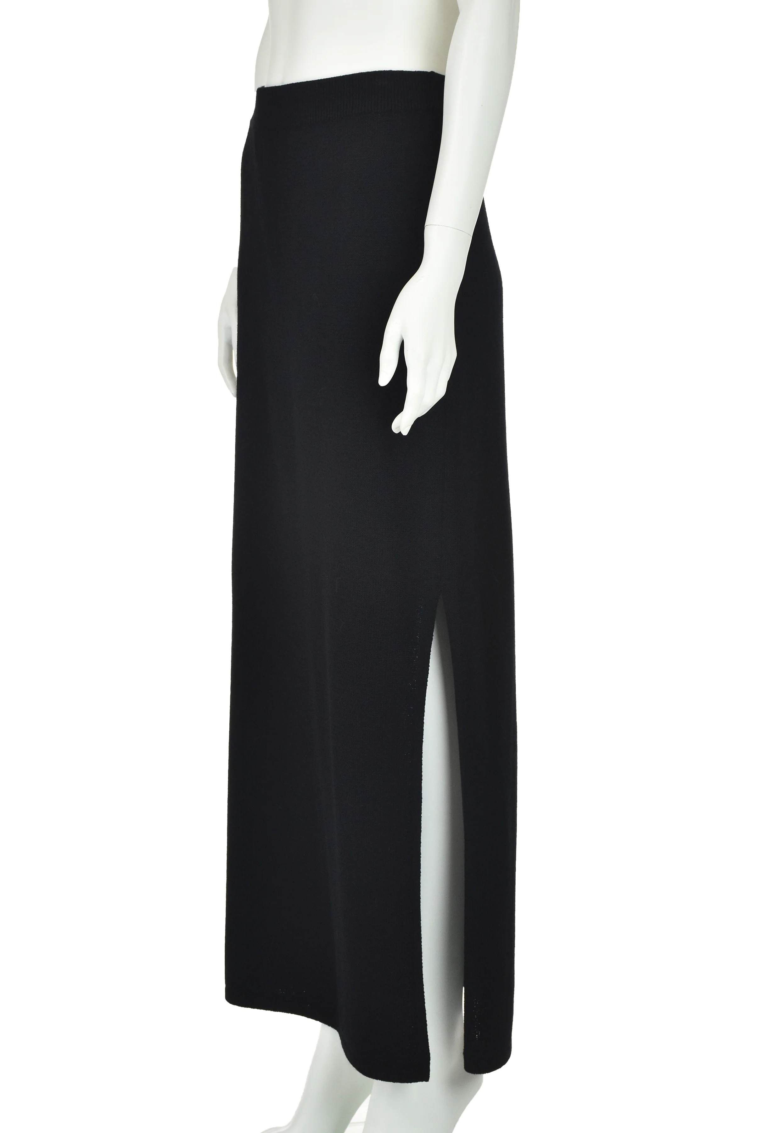 80s Black Knit Evening Jacket And Full-length Skirt by St John - Image 7