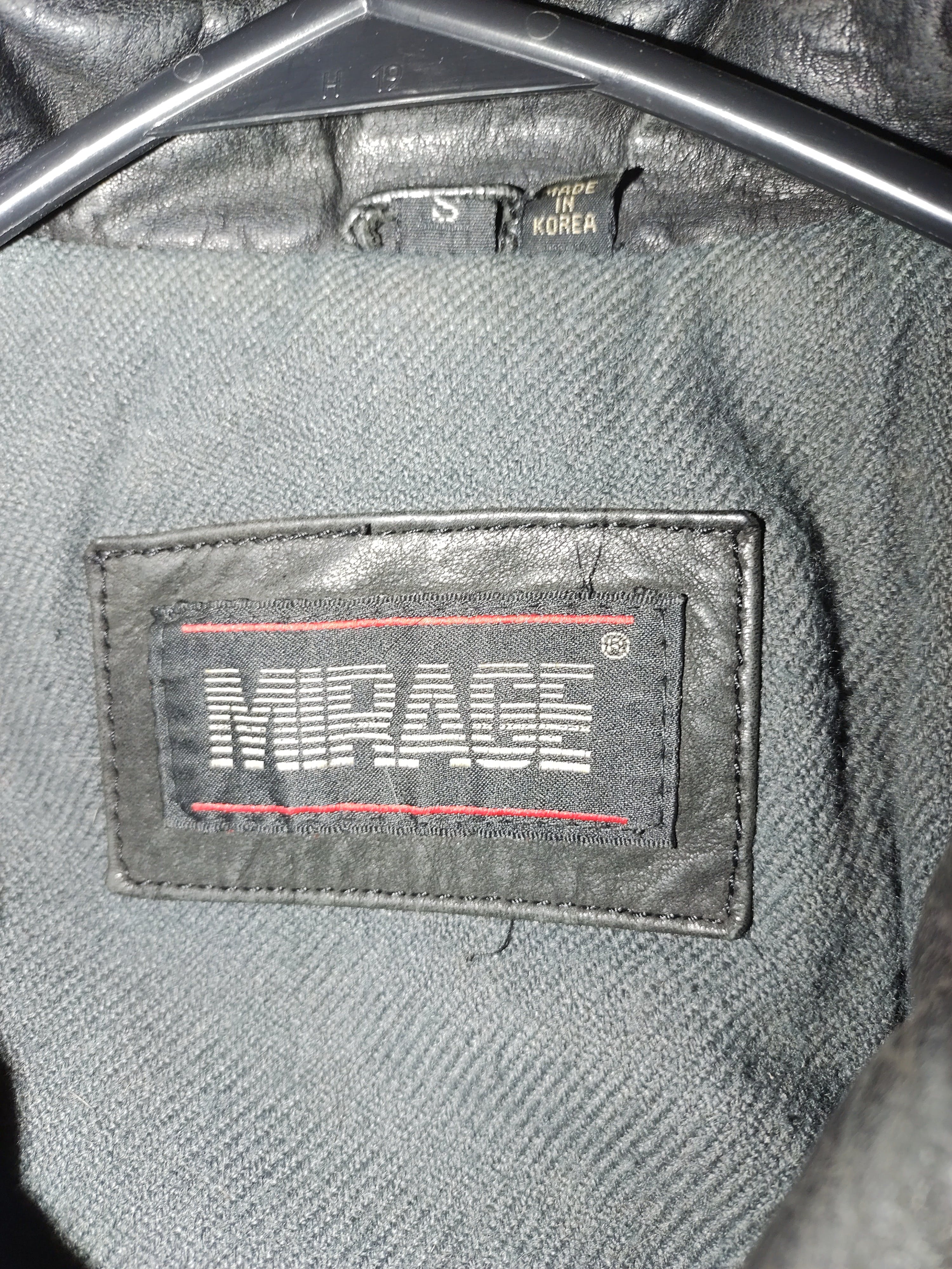 80's Black Leather Bomber Jacket by Mirage - Image 13