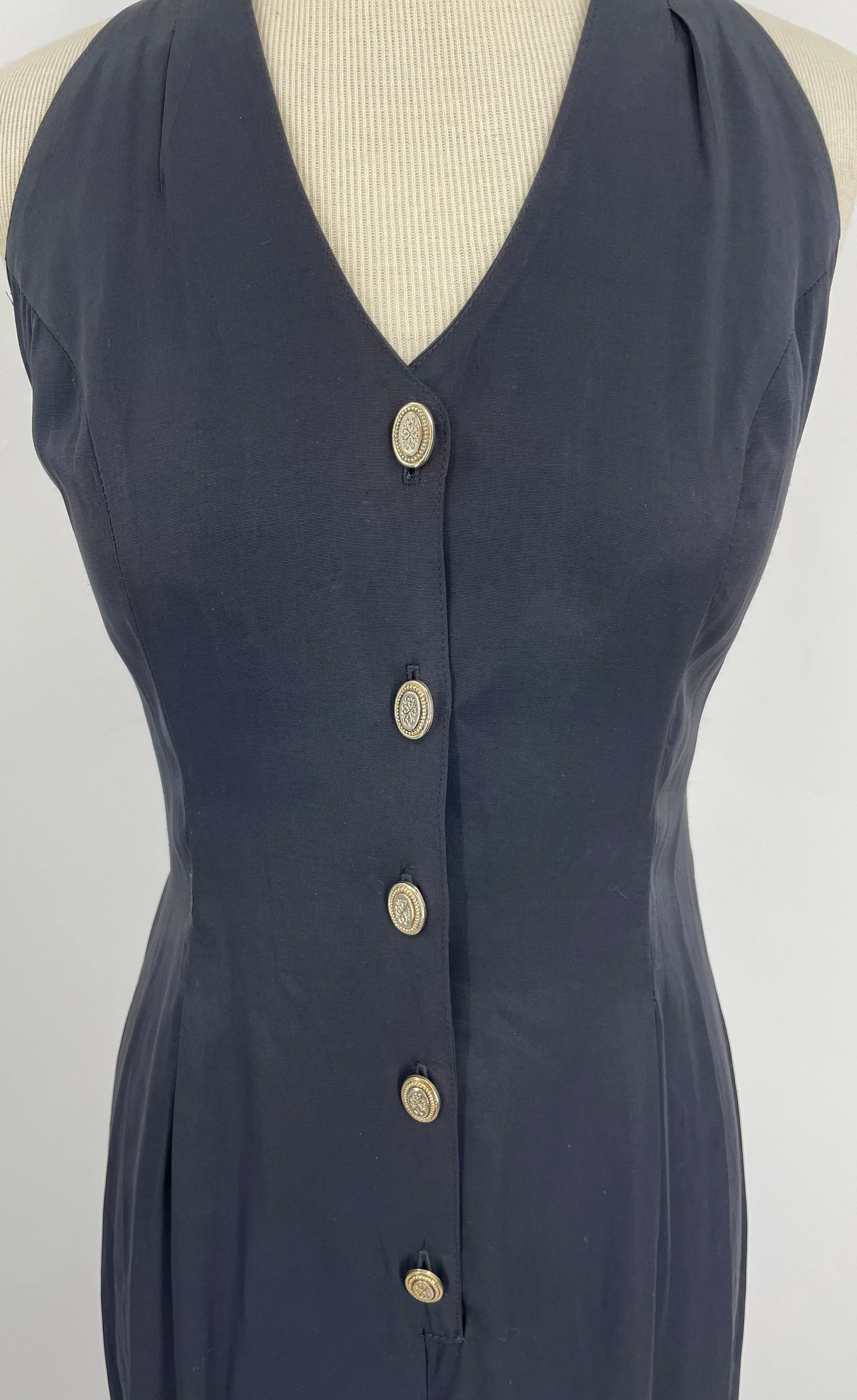 80s Black Rayon Jumpsuit By Knapp Studio - Image 5