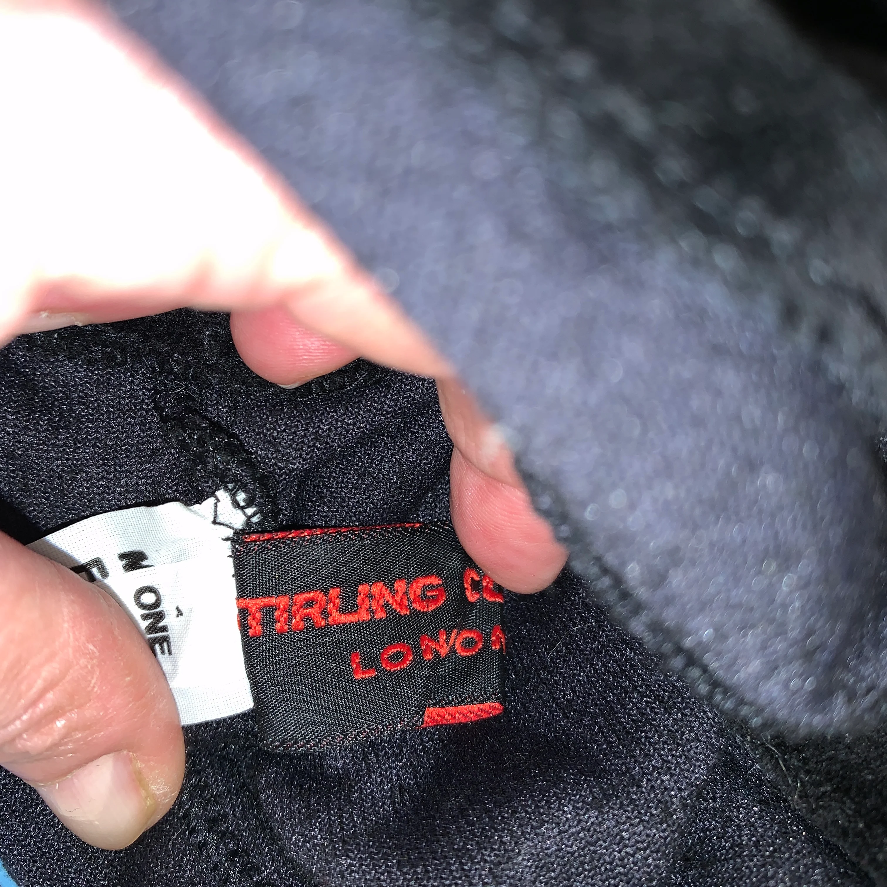 80s Black Velour Crop Top Osfa Made In Britain By Stirling Cooper - Image 2