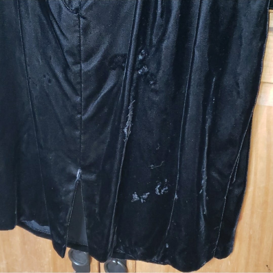80's Black Velour Purple Sash Gunne Sax Dress by Jessica Mcclintock - Image 15