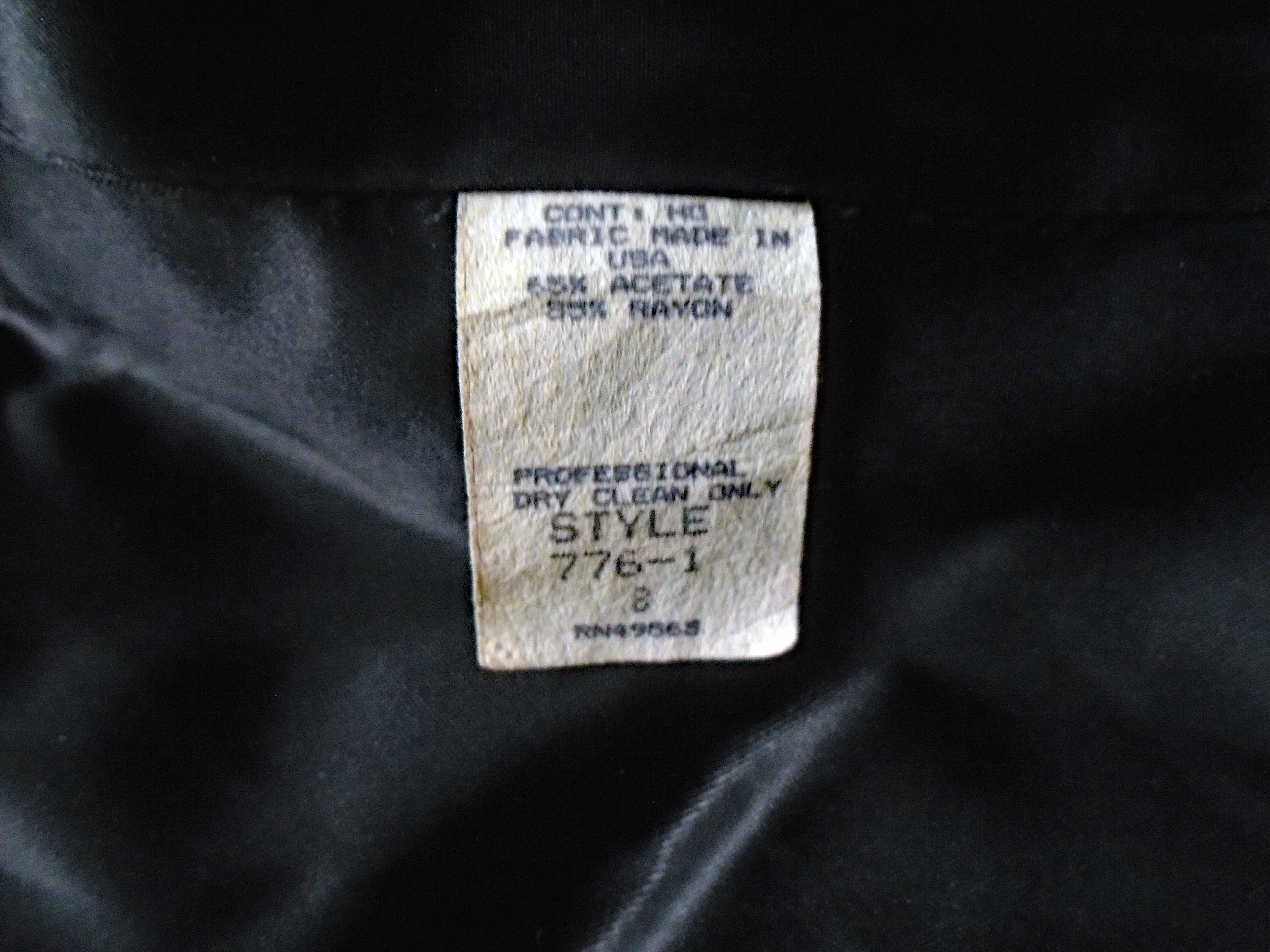 80s Black Velvet High Neck Top, Victorian Look By Victor Costa - Image 7