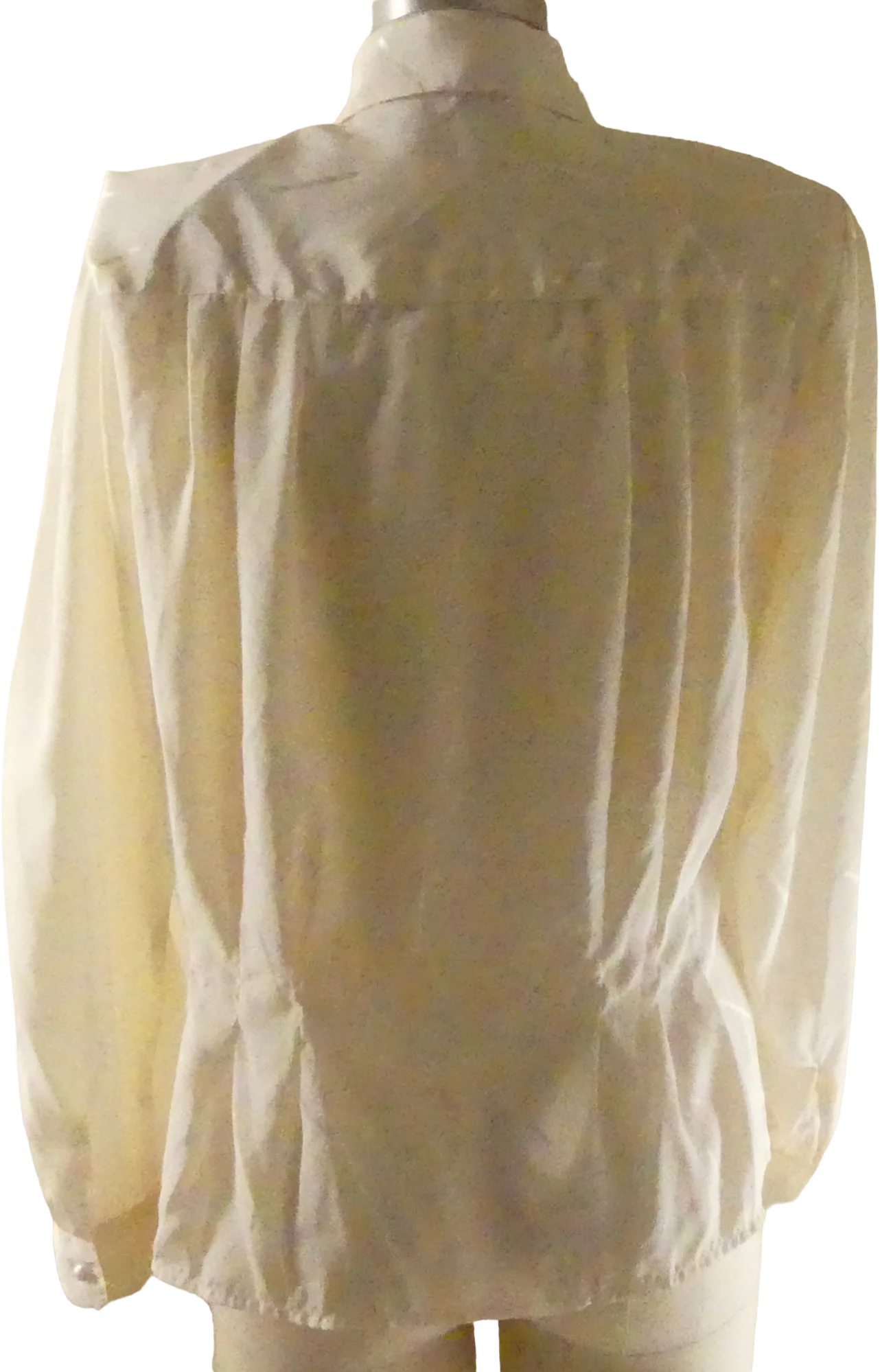 80s Blouse Decorative Darts At Waist Pearl Buttons By Laura and Jayne - Image 2