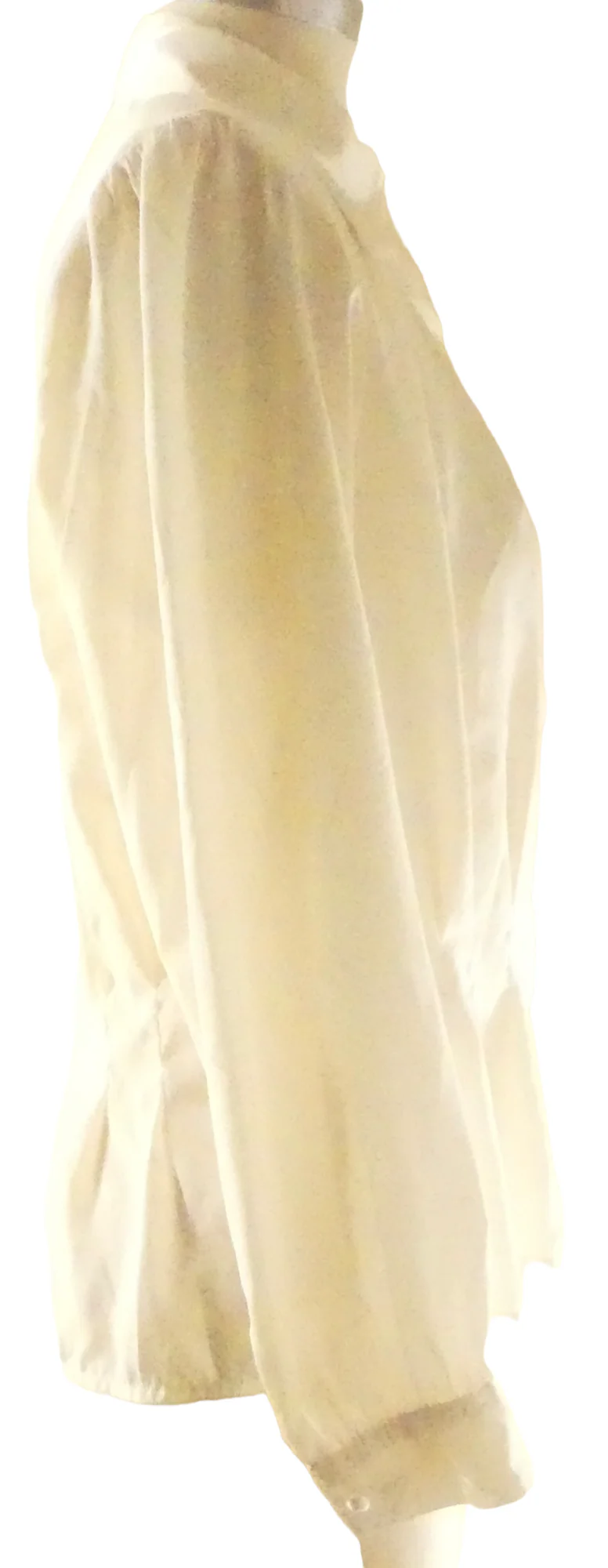 80s Blouse Decorative Darts At Waist Pearl Buttons By Laura and Jayne - Image 3