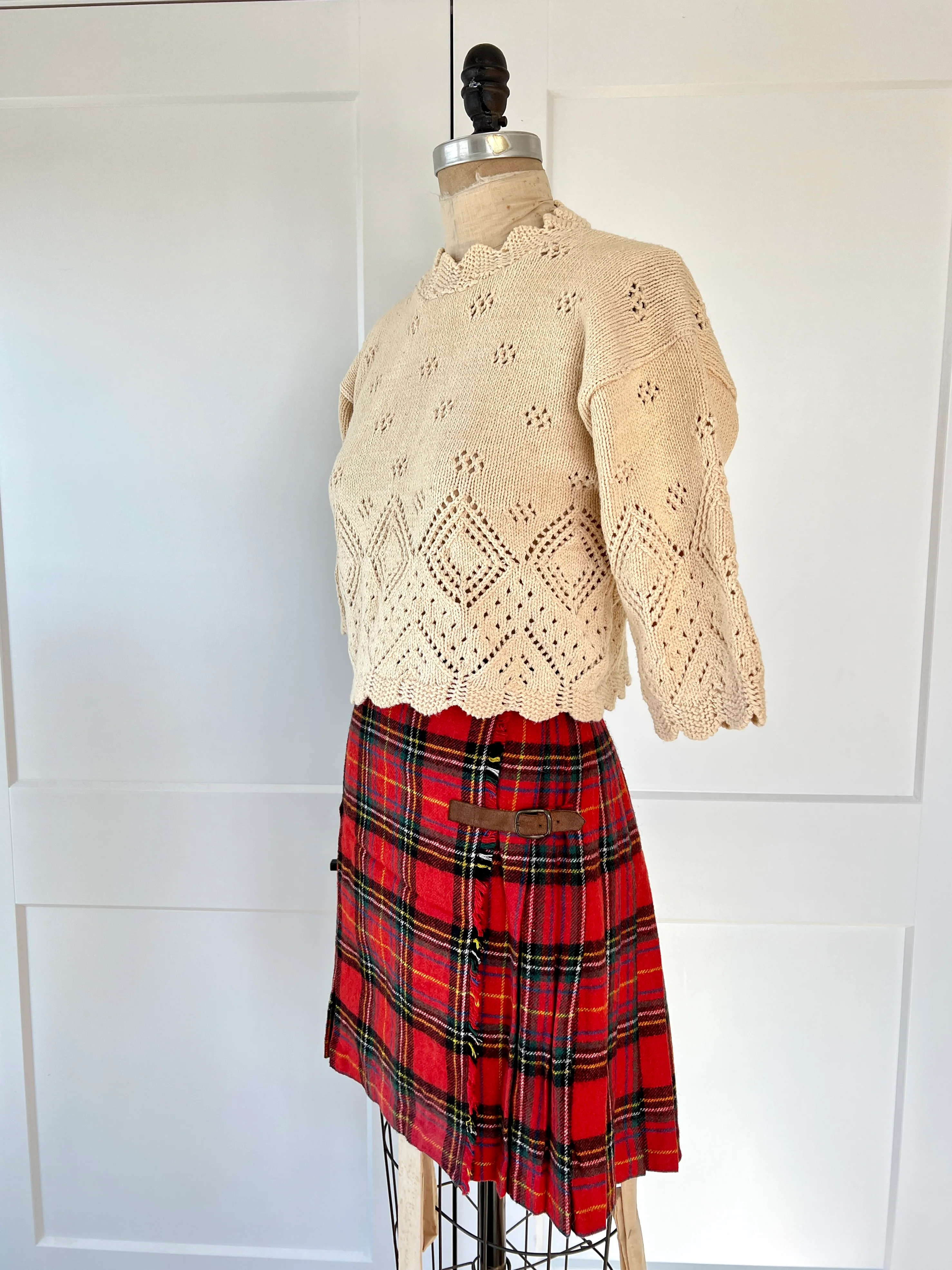 80s Boho Scalloped Hem Sweater By Chez Vous - Image 10