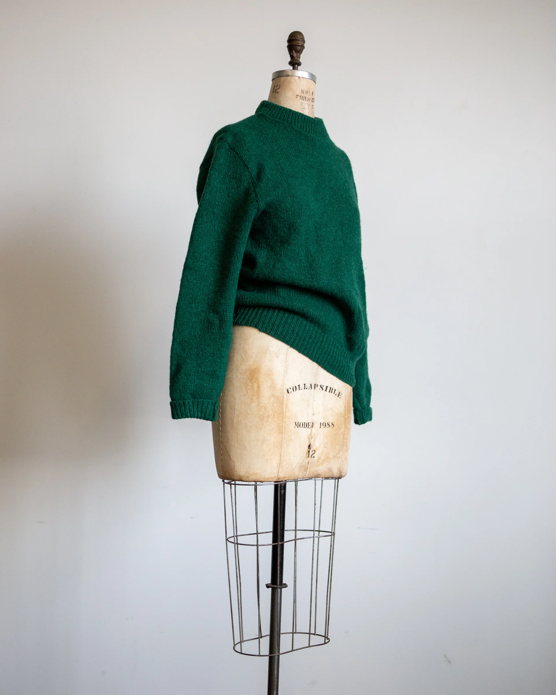 80s Bright Green Crewneck Sweater By L.L. Bean - Image 3