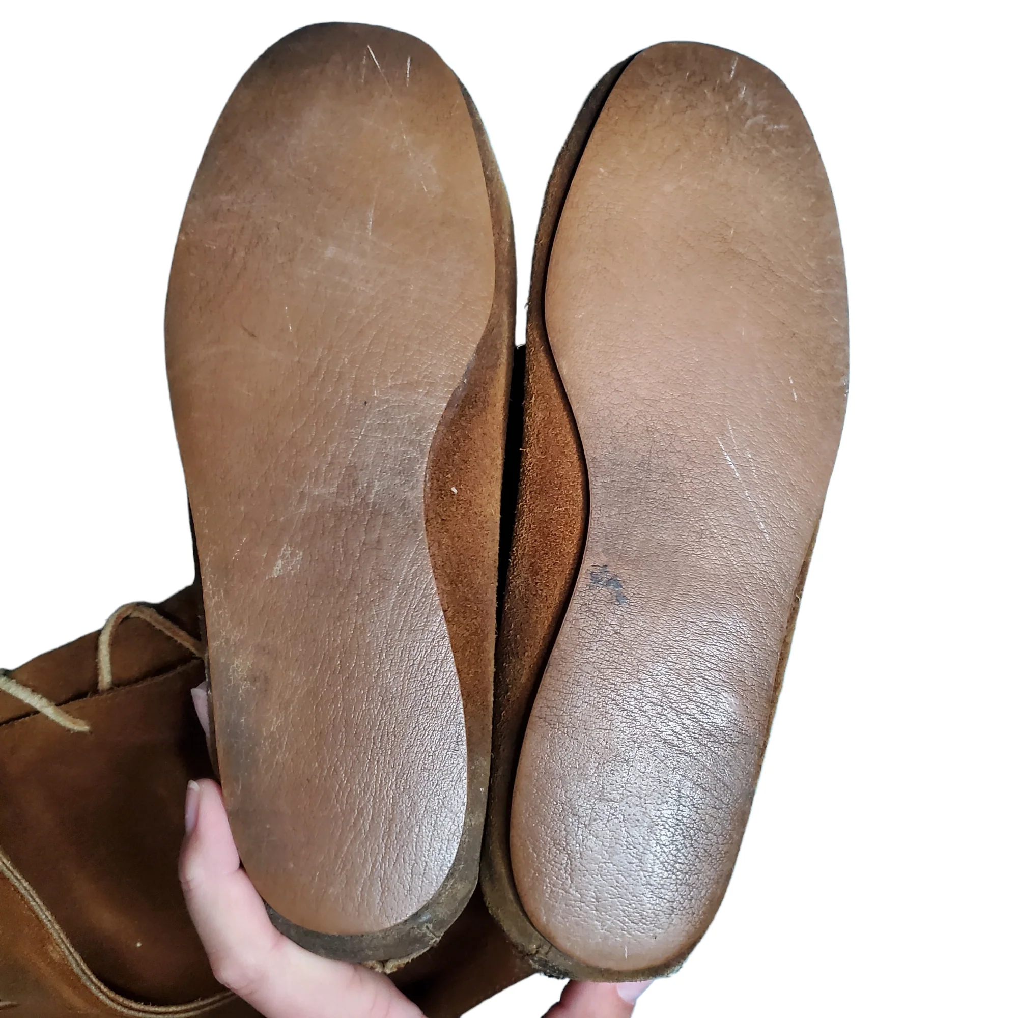 80s Brown Suede Knee High Fringe Beaded Moccasin Boots - Image 5