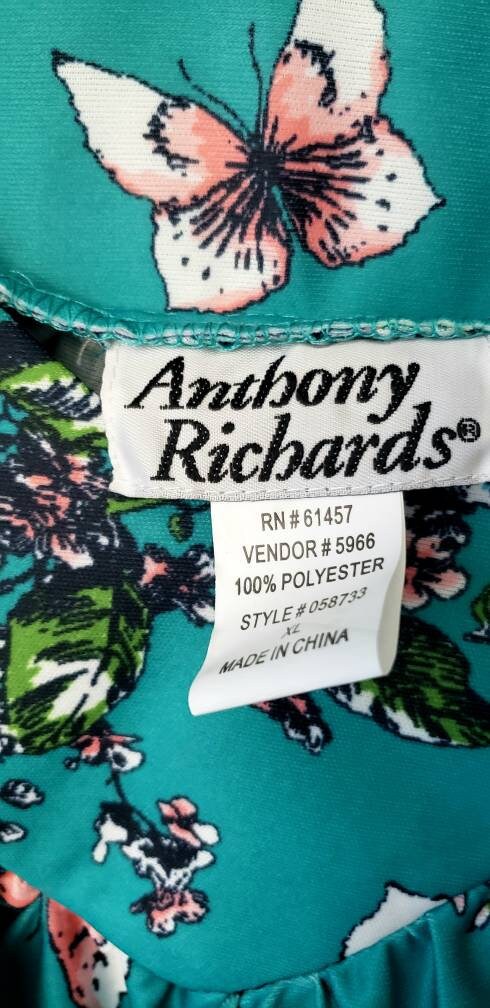 80s Butterflies And Flowers Loungewear With Pockets By Anthony Richards - Image 10