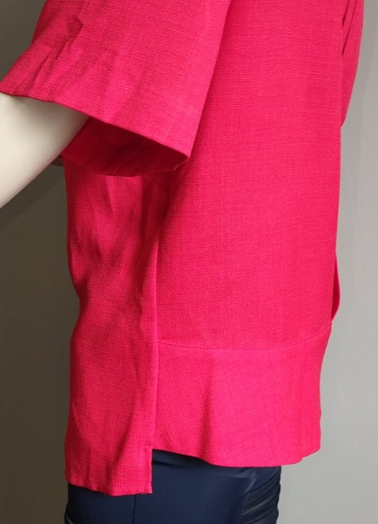 80's Stylish Button Front Pleated Back Top by Karen Stevens - Image 5