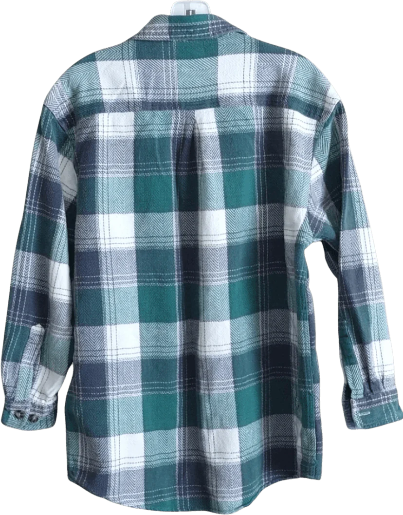 80's Plaid Denim Button Up Shirt by The Denim Authority County Seat - Image 2