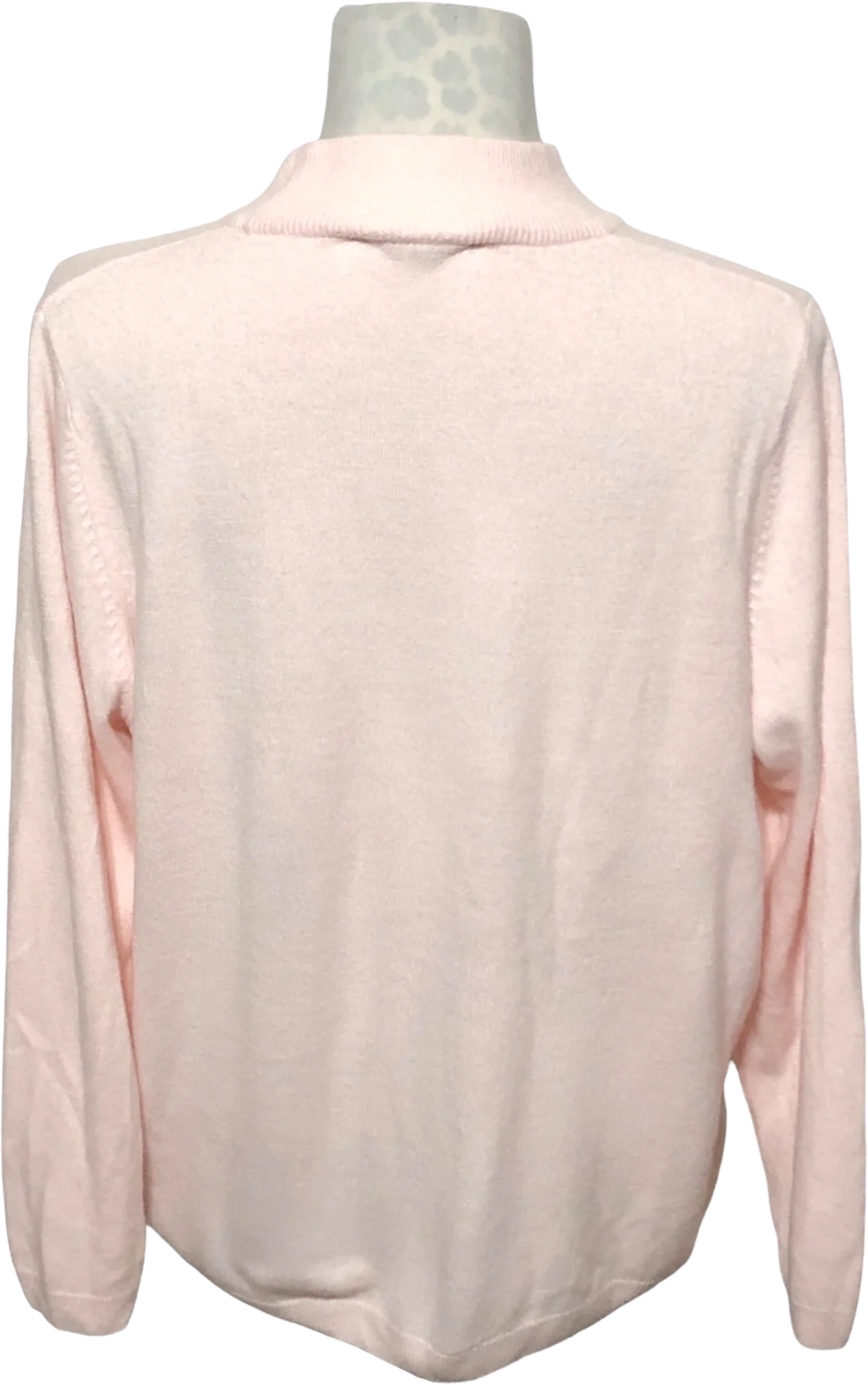 80s Cable Knit Soft Mockneck Sweater By Allison Daley Petite - Image 2