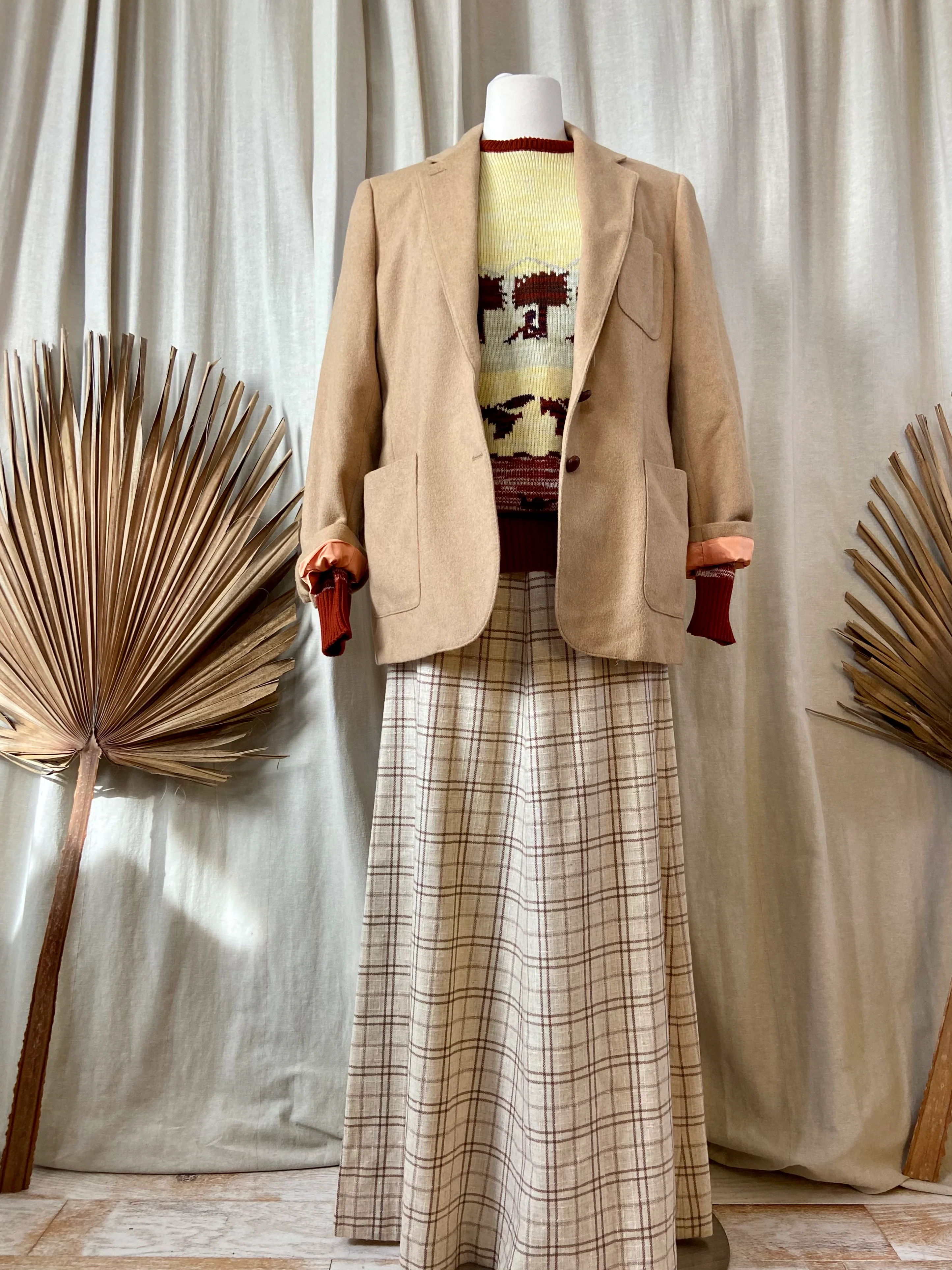 80s Vintage Camel Hair Sport Coat Blazer By Ralph Lauren - Image 11