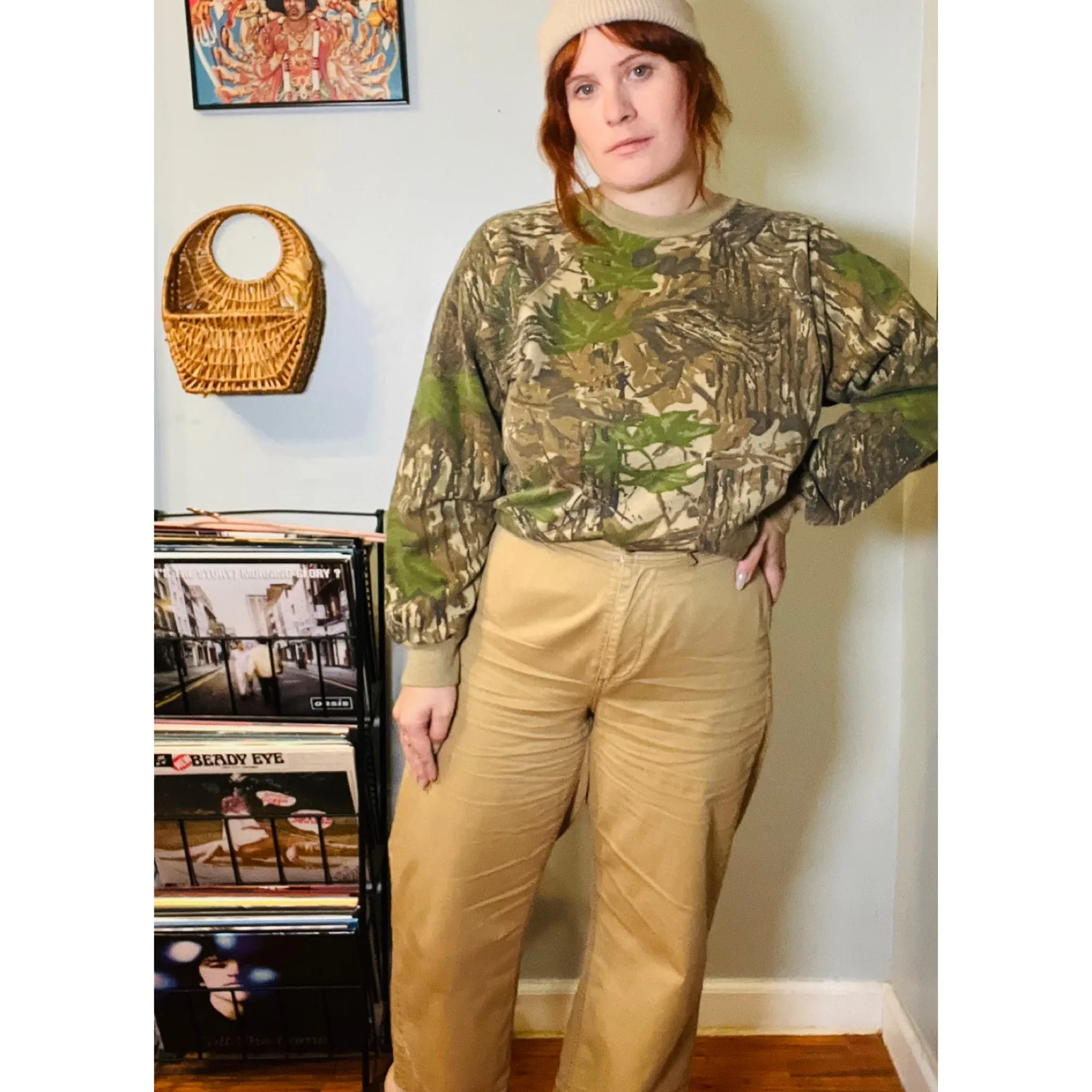 80s Camouflage Crewneck Sweatshirt by Liberty - Image 3