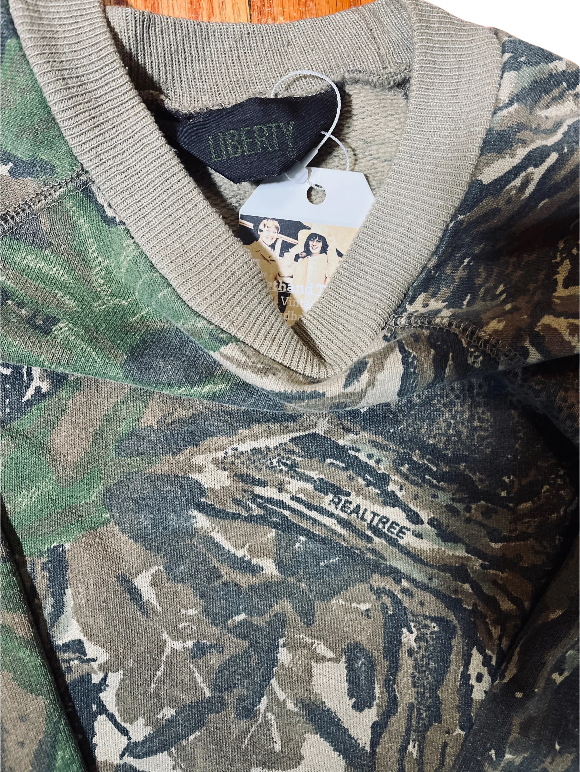 80s Camouflage Crewneck Sweatshirt by Liberty - Image 4