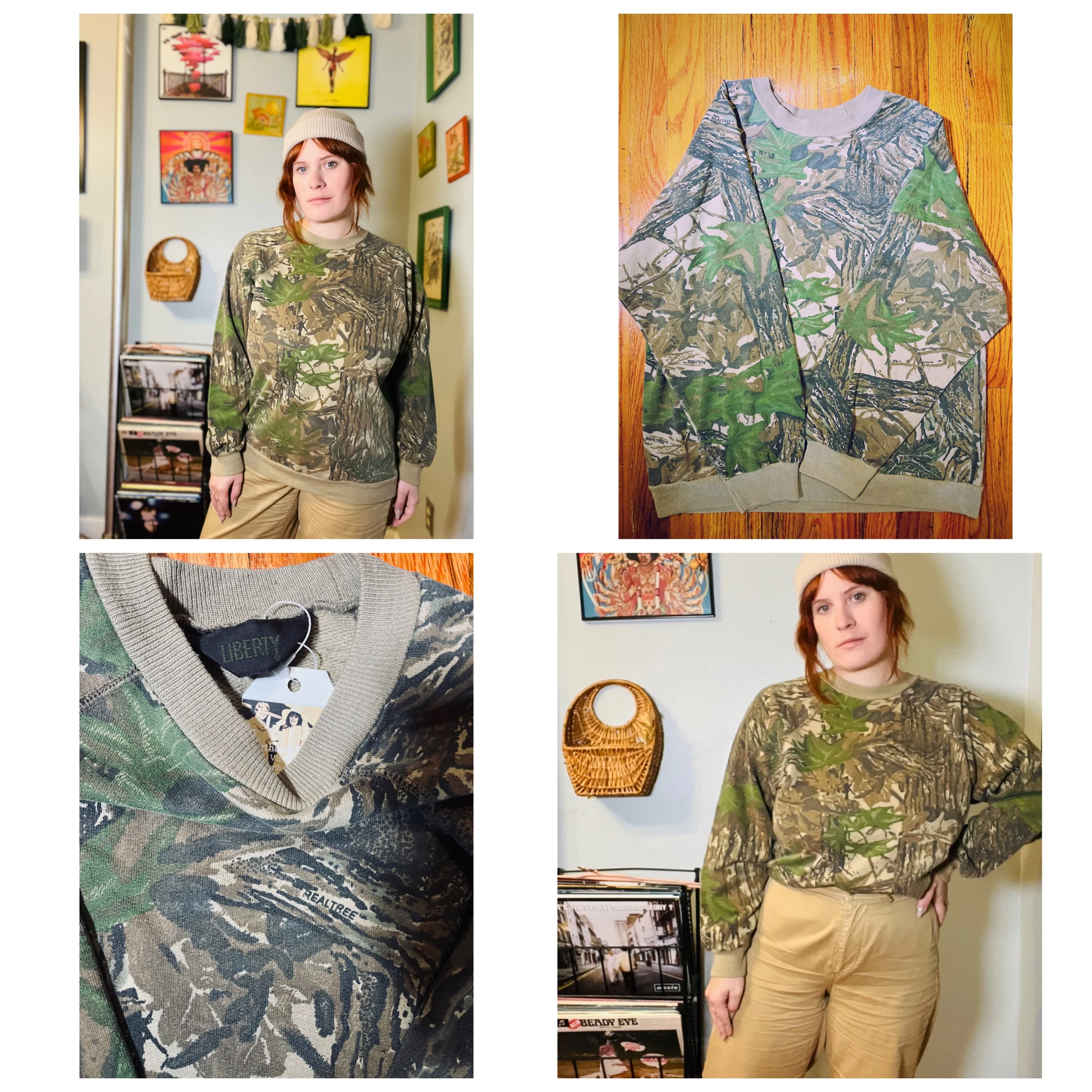 80s Camouflage Crewneck Sweatshirt by Liberty - Image 5