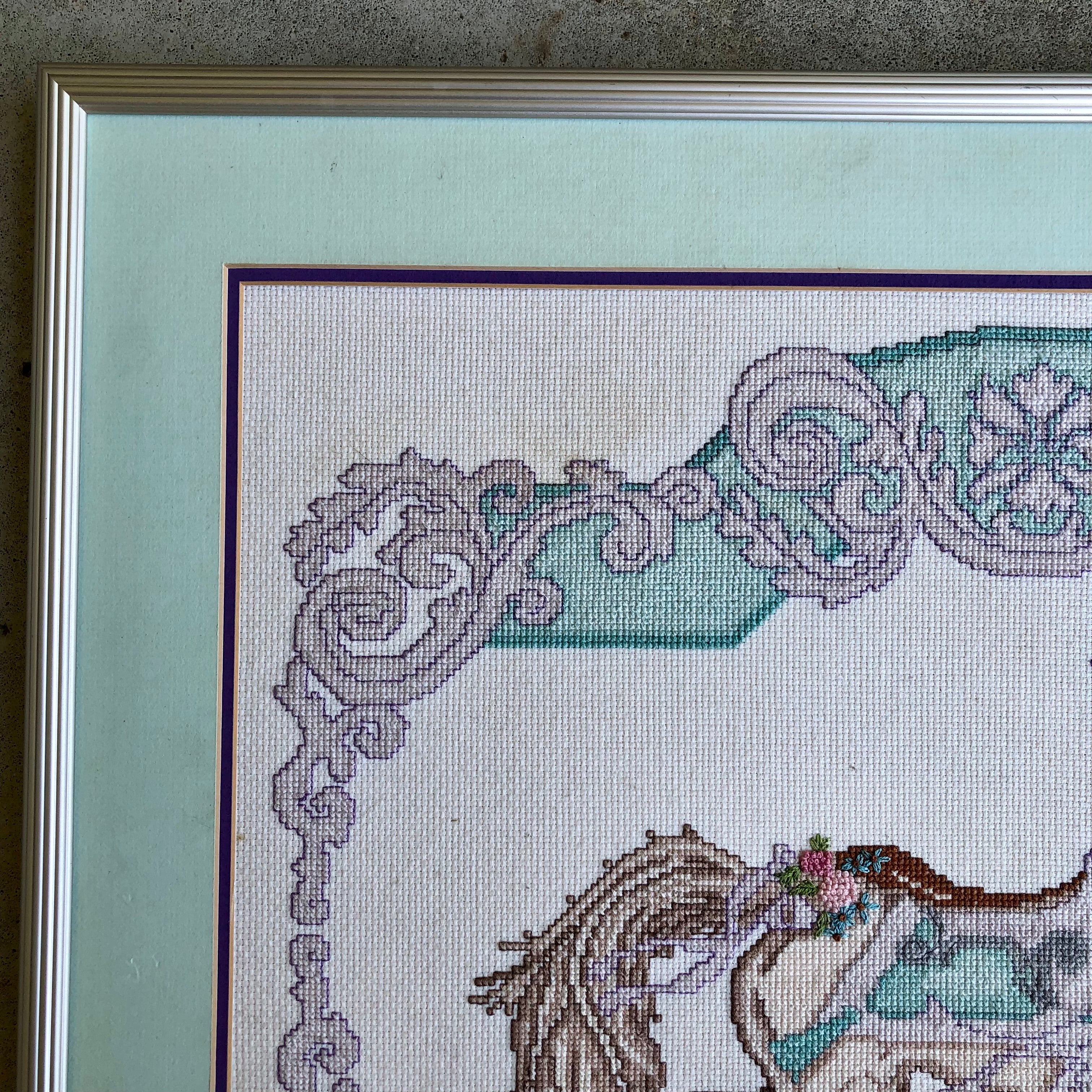 80s Carousel Horse Finished Counted Cross Stitch By Something Special - Image 5