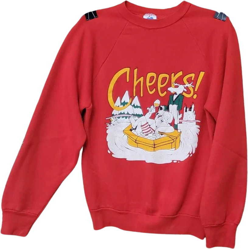 80s Cheers Santa Ugly Christmas Sweatshirt by Miller
