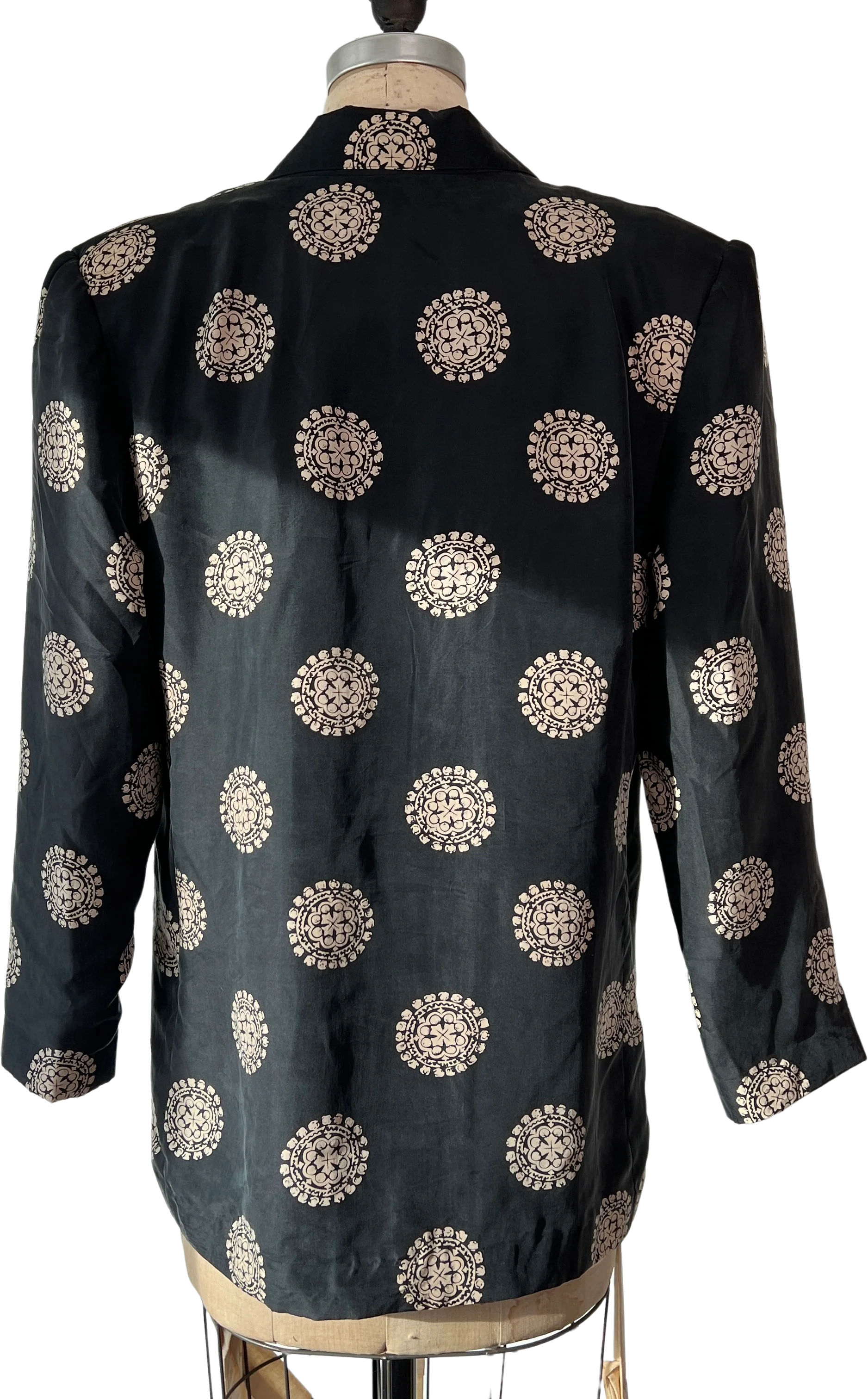80s Chic Silk Blazer By Carol Horn - Image 2
