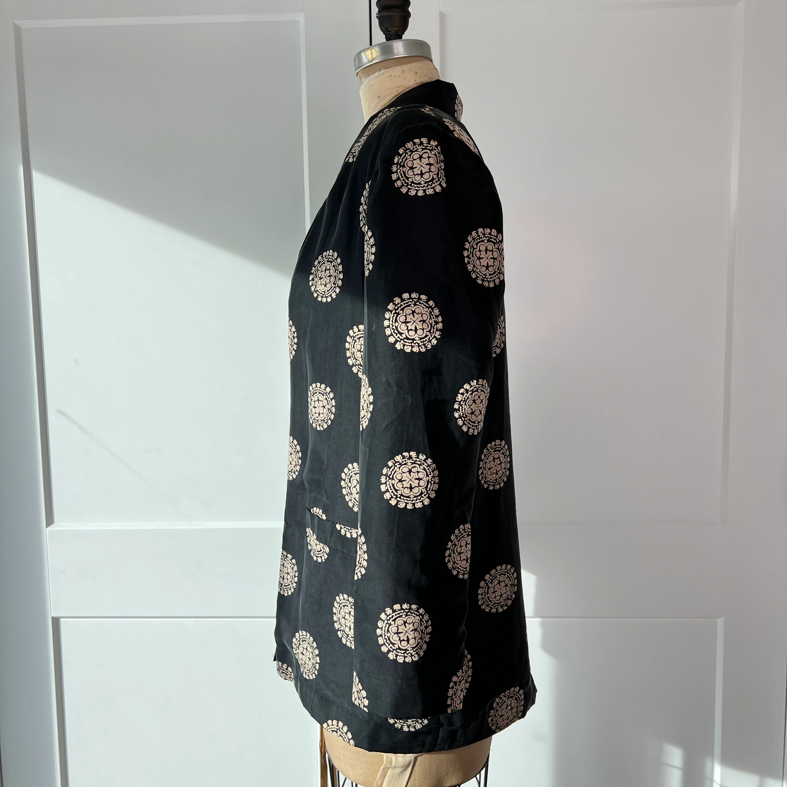 80s Chic Silk Blazer By Carol Horn - Image 3