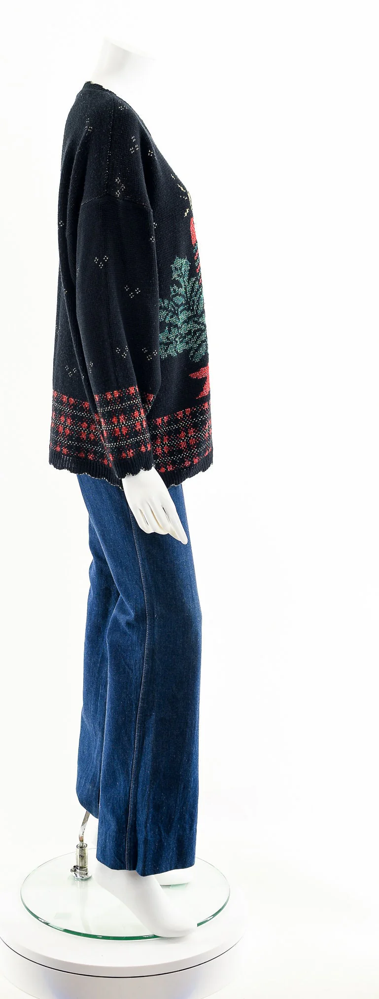 80s Christmas Candle Lurex Sweater by Holiday time - Image 6