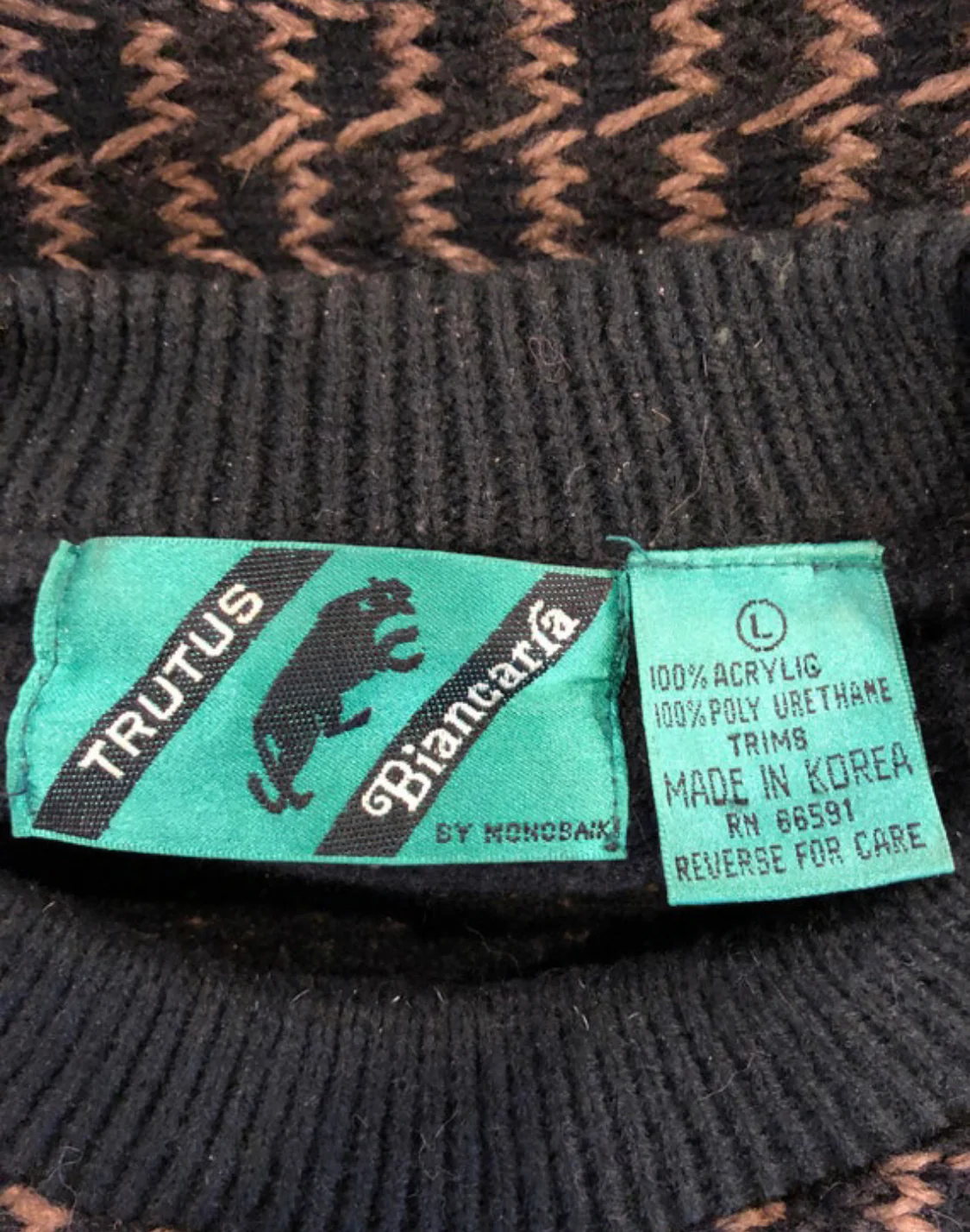 80s Coogi Style Sweater Trutus Biancarra by Monobay - Image 10