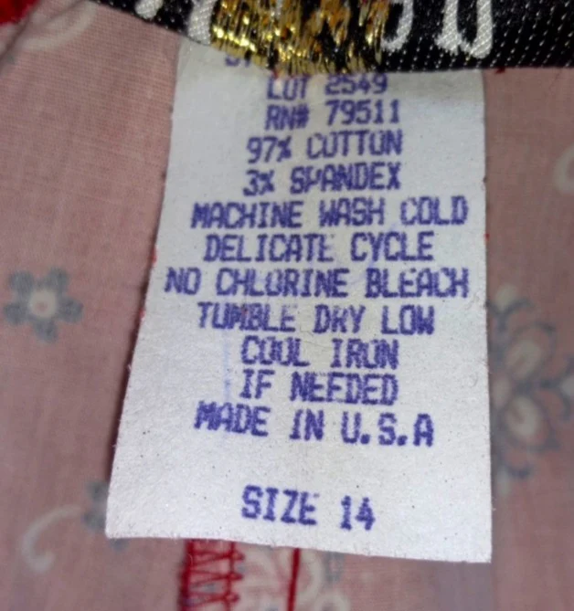 80s Cotton Spandex Art Deco Cropped Pants - Image 7