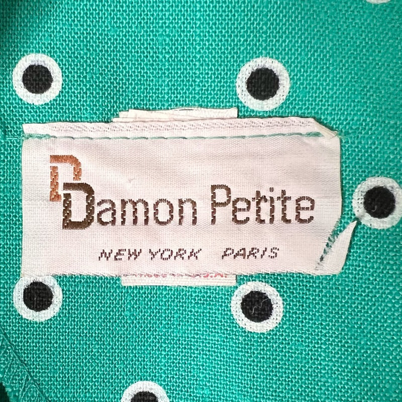 80s  Seafoam Green Double Breasted Dress by Damon Petites - Image 9