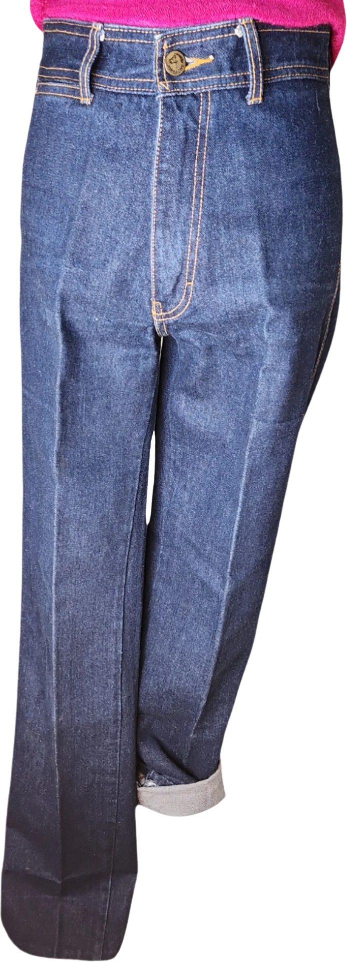 80s Dark Wash High Waist Straight Leg Jeans By Jordache