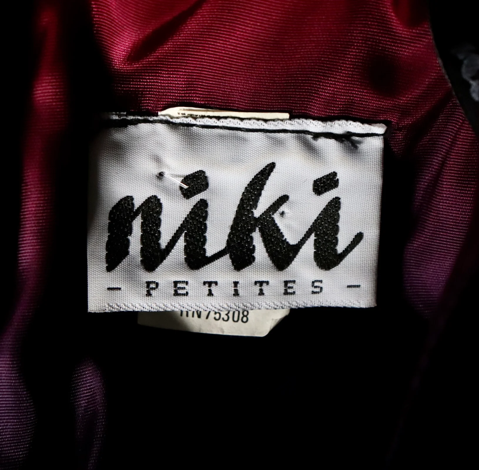 80s Deep Purple Velvet Mini Dress By Niki Petites - Image 4