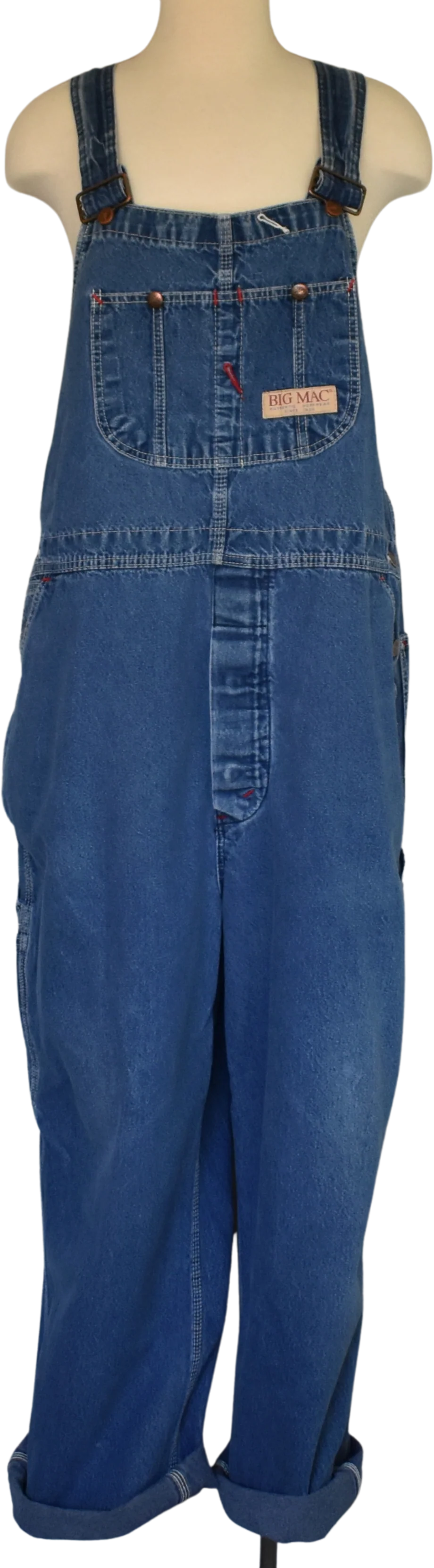 80s Denim Bib Front Overalls By Big Mac