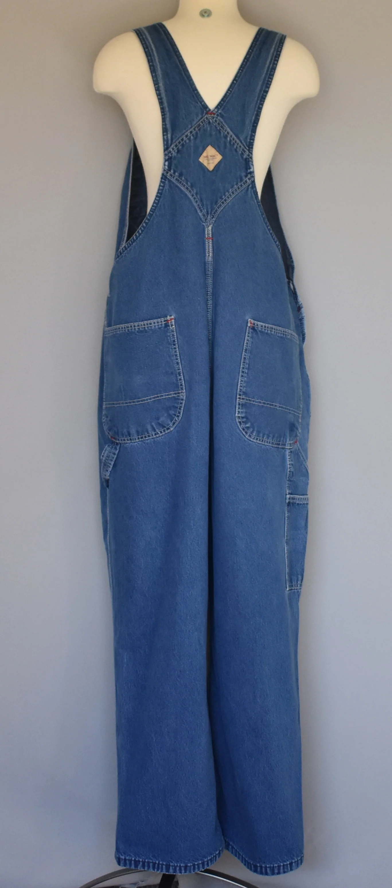 80s Denim Bib Front Overalls By Big Mac - Image 6