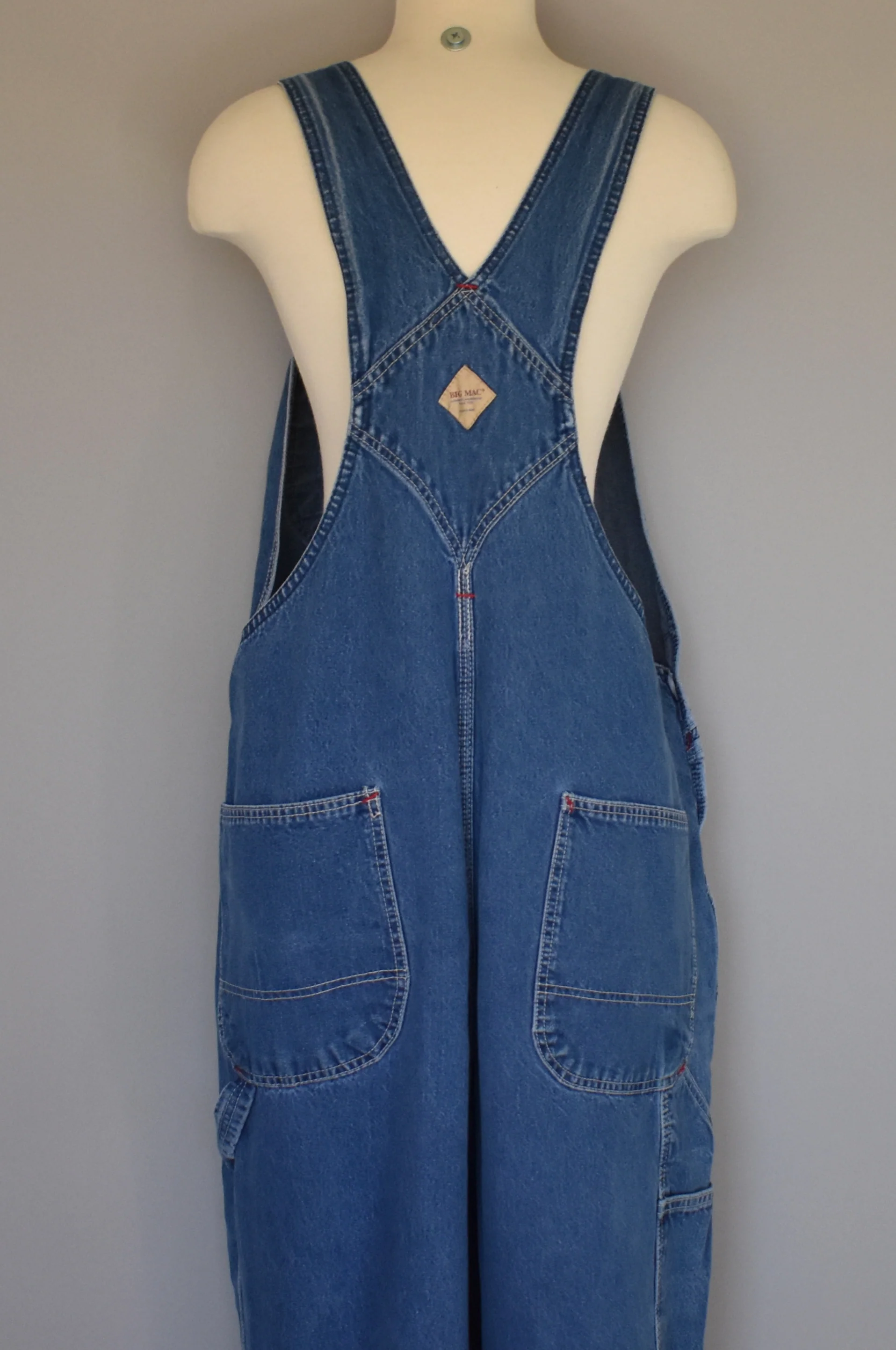 80s Denim Bib Front Overalls By Big Mac - Image 7
