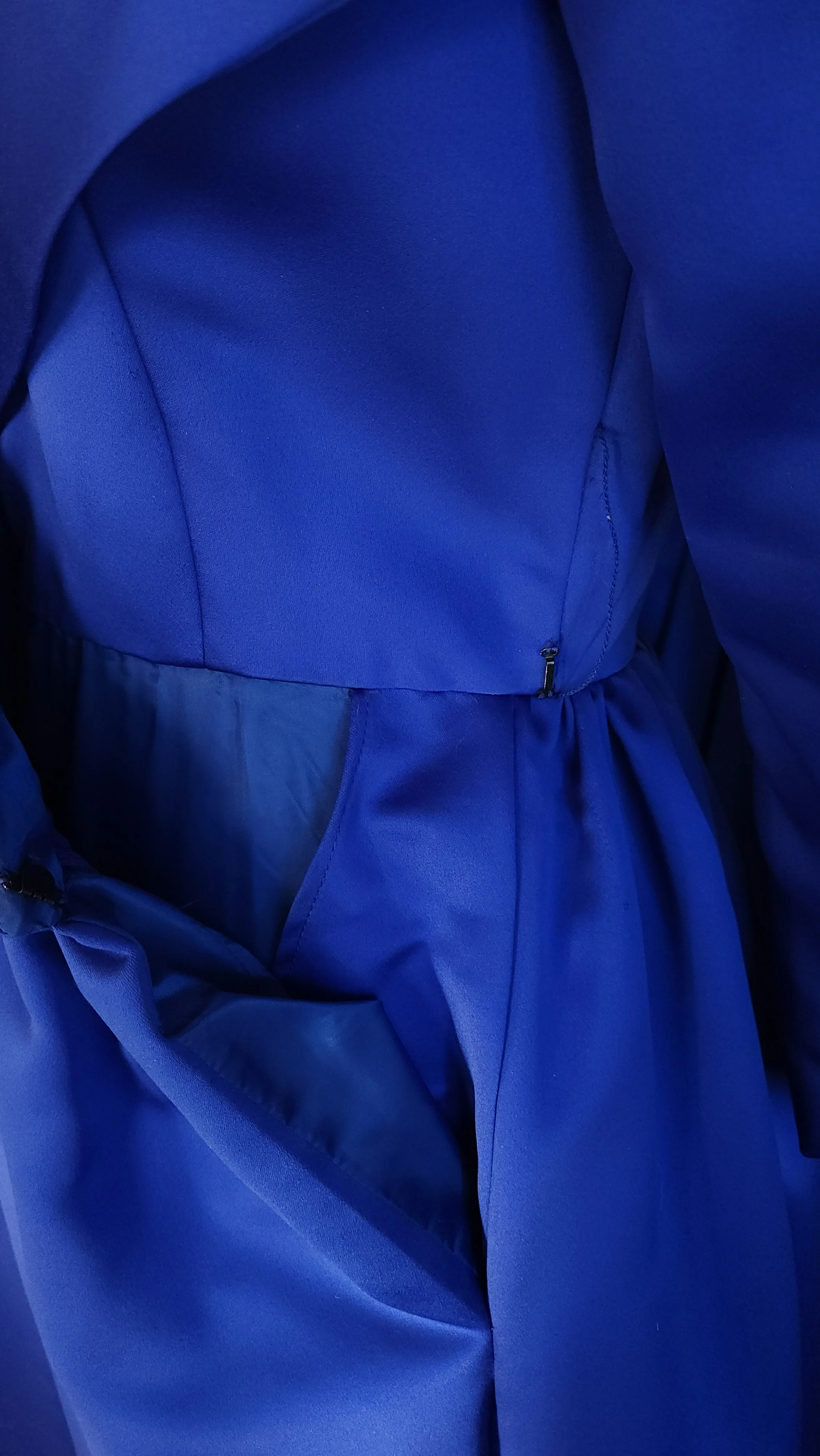 80s Designer Cobalt Blue Ball Gown by Victor Costa - Image 8