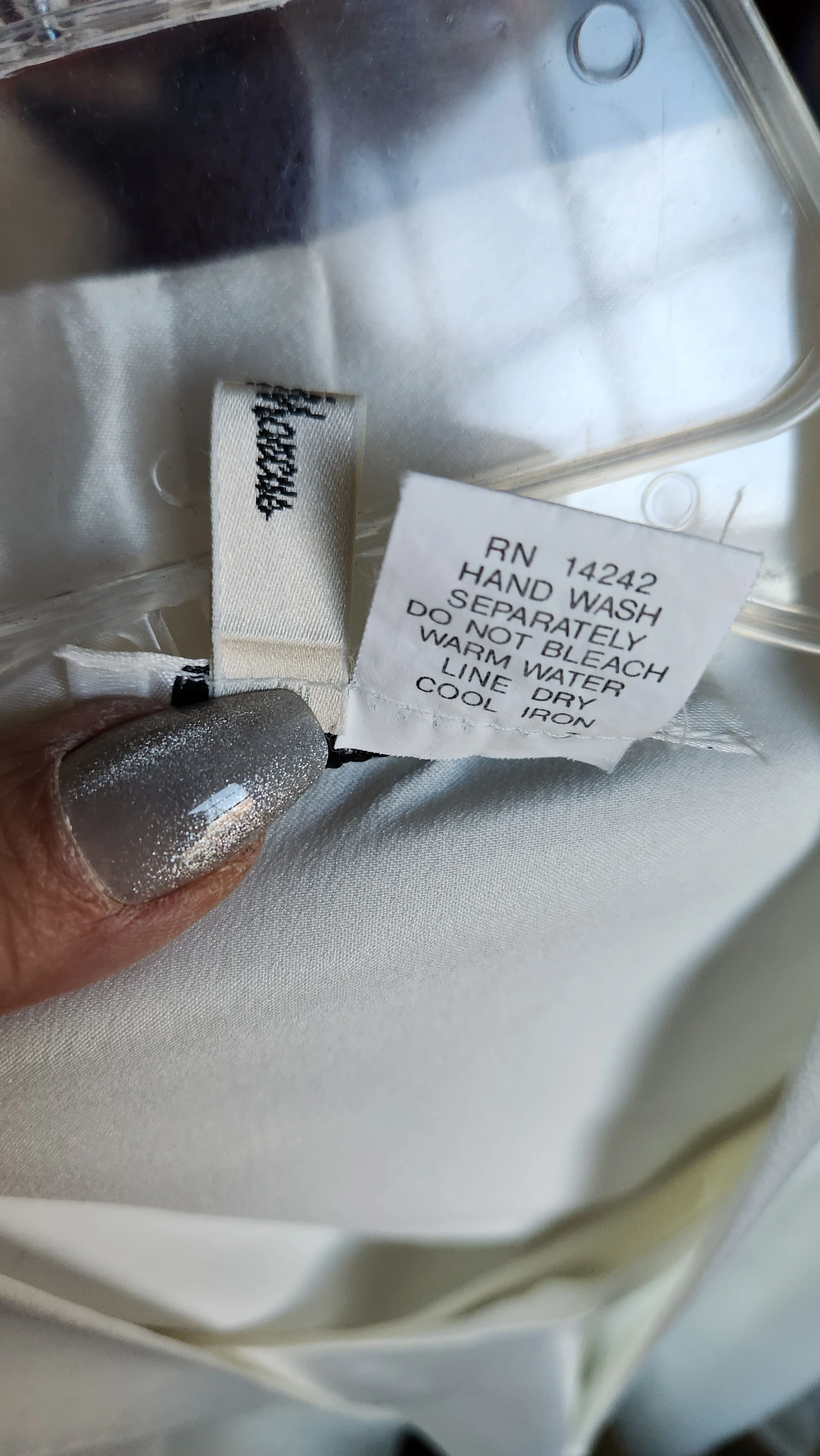 80s Designer White Satin Short Chemise And Robe By Christian Dior - Image 10