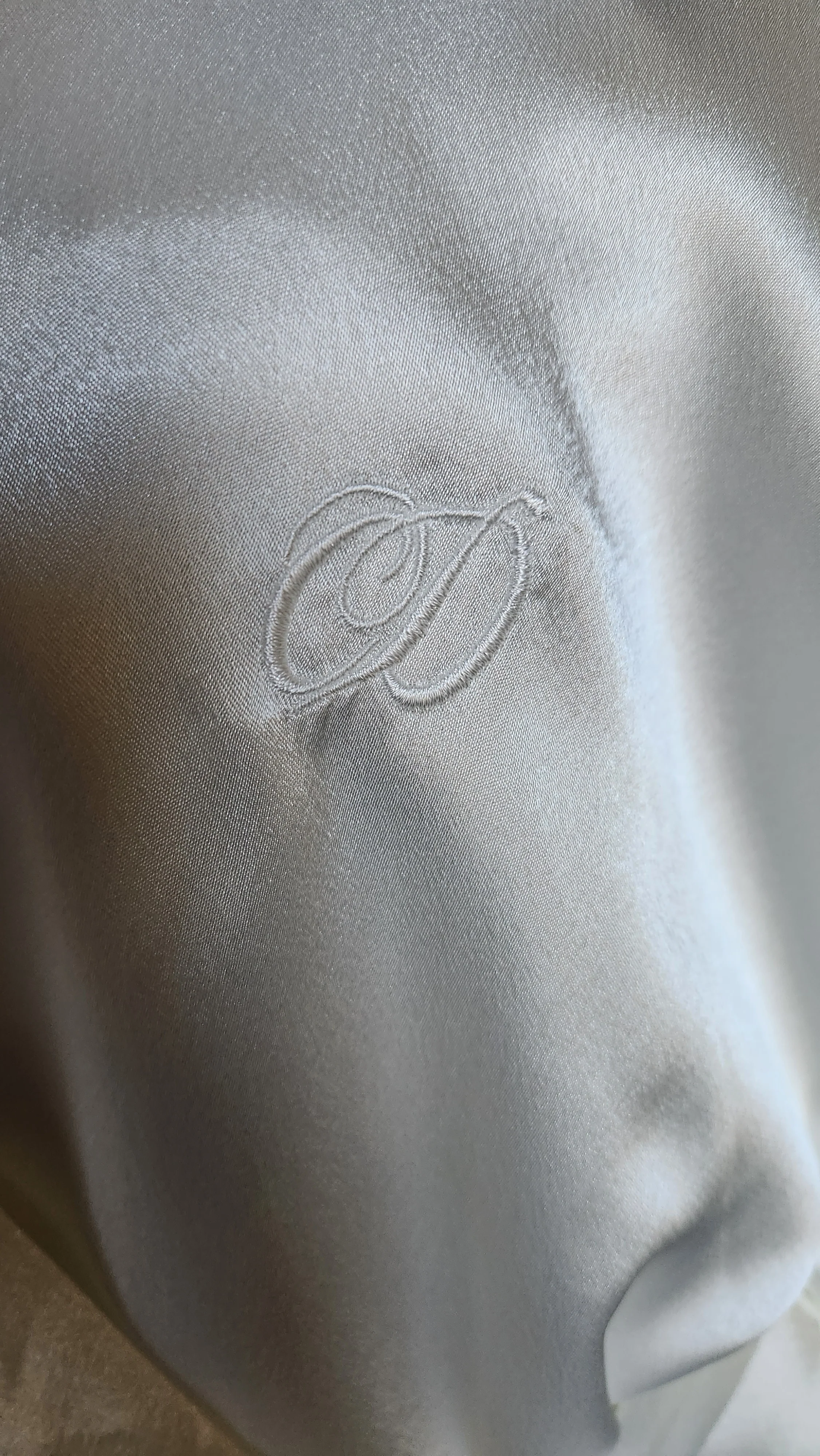 80s Designer White Satin Short Chemise And Robe By Christian Dior - Image 7
